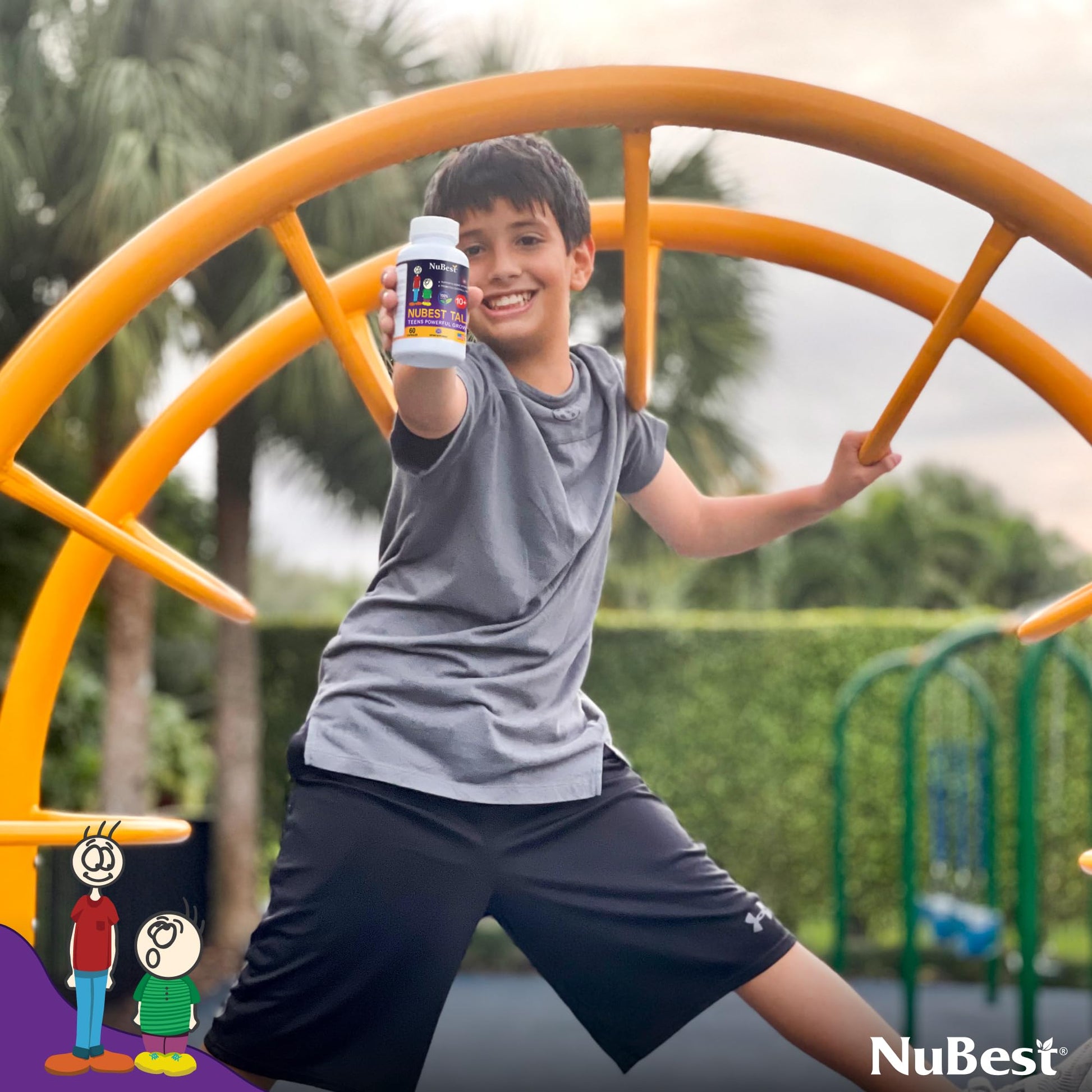 NuBest Tall 10+ Premium Bone Strength Formula, Enhanced Immunity and Overall Health for Age 10+ with Calcium, Vitamin D3, Vitamin K2, and Multivitamins | 60 Capsules | 1 Month Supply NuBest uk supplements