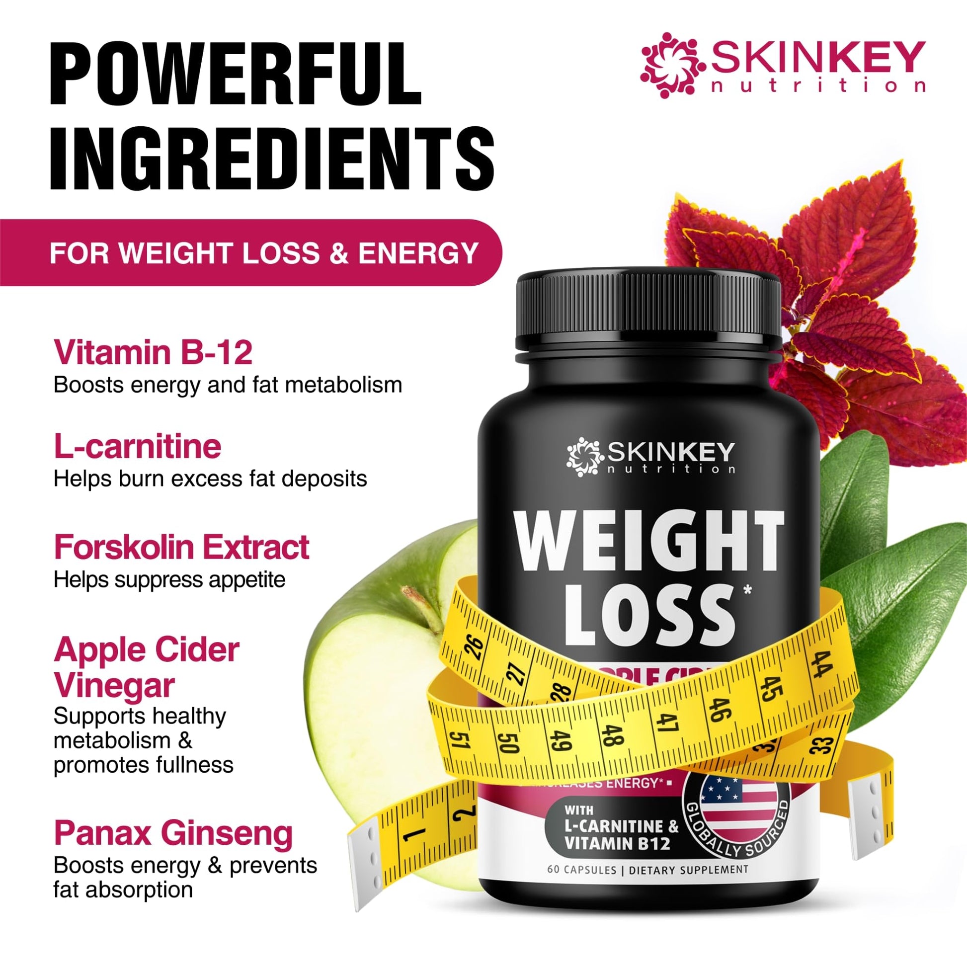 Weight Loss Pills for Women - Fat Burner Diet That Work Fast & Men Made in USA SKINKEY Nutrition uk supplements