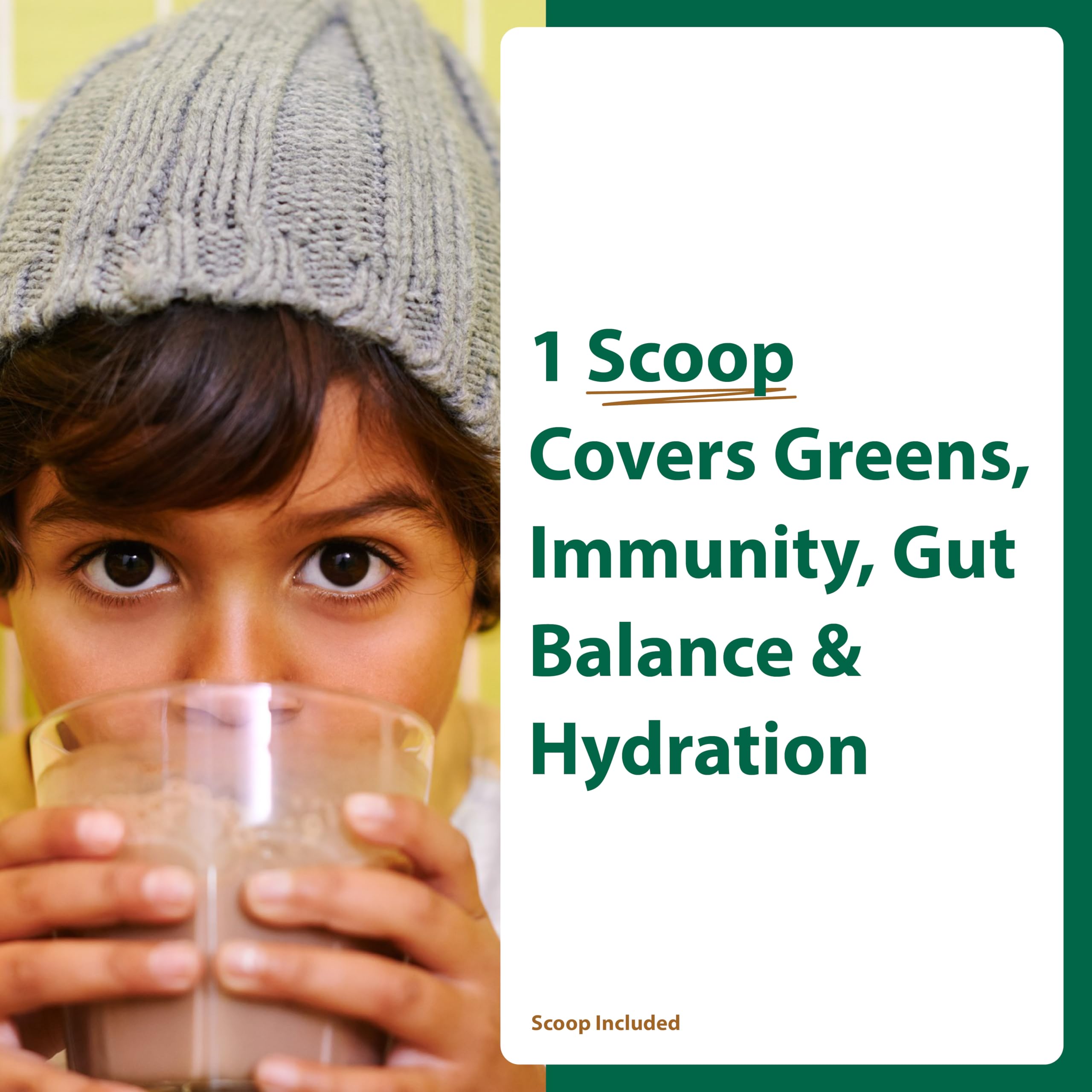 MacroLife Naturals MacroCoco Super Greens Drink, Chocolate Powder Superfood for Kids & Teens - Whole Food Fruit & Vegetable Multi-Vitamins Probiotics Digestive Enzymes & Fiber Supplement - 32 Servings MacroLife Naturals uk supplements