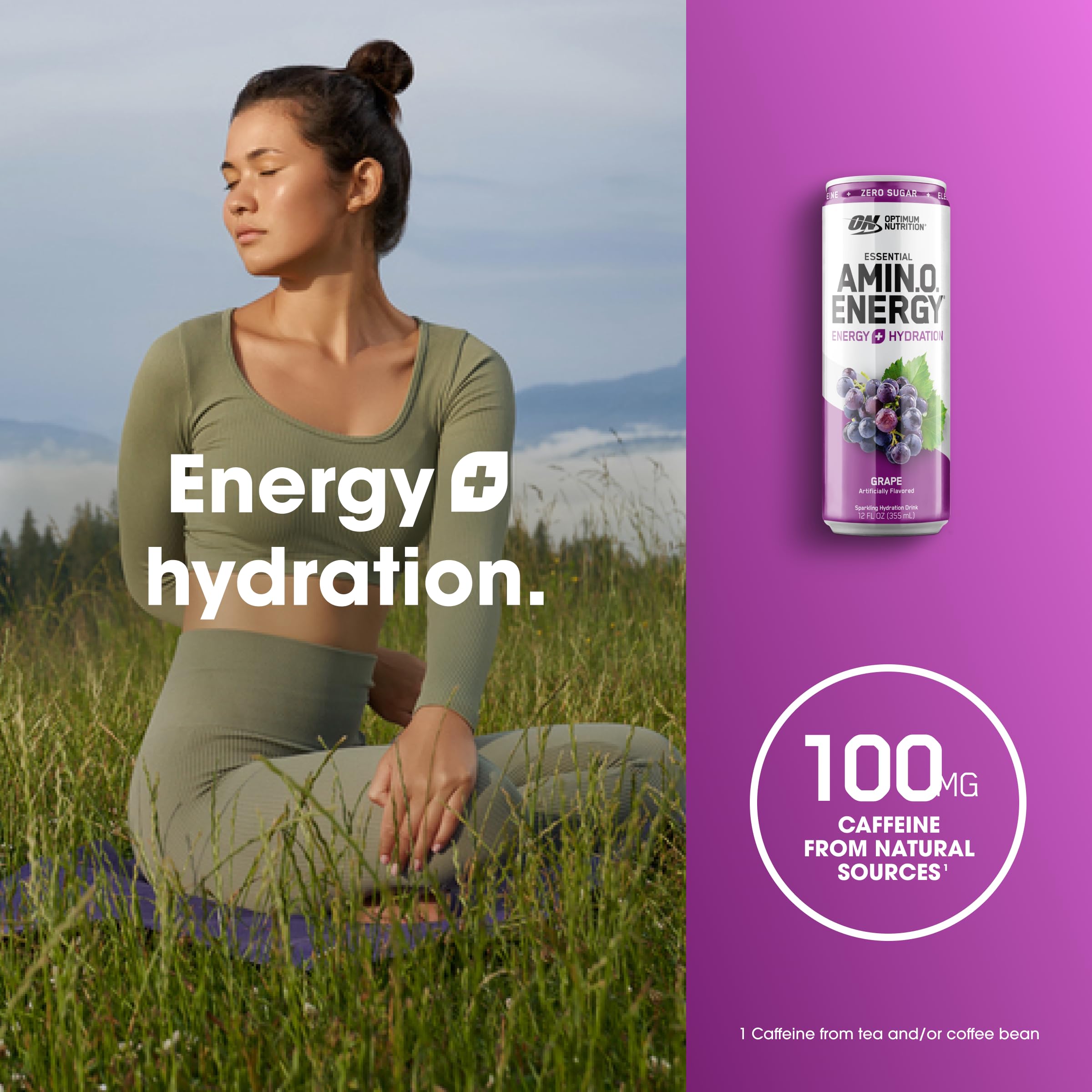 Optimum Nutrition Amino Energy Sparkling Hydration Drink, Electrolytes, Caffeine Optimum Nutrition uk supplements