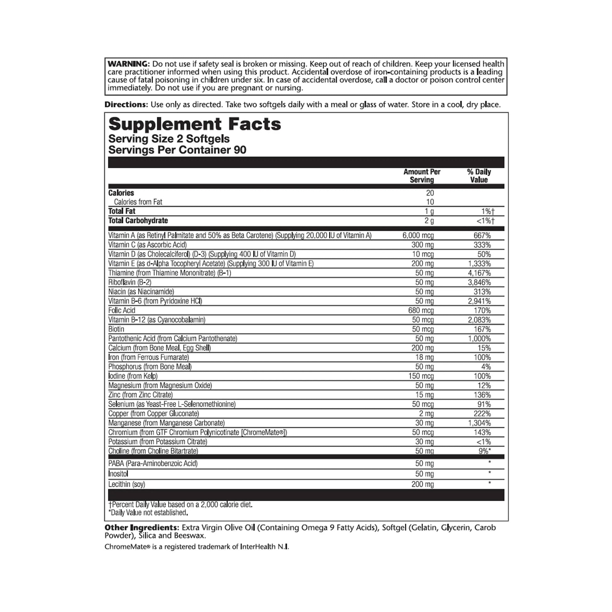 SOLARAY Provide Multivitamin | Two Daily | 180 CT SOLARAY uk supplements