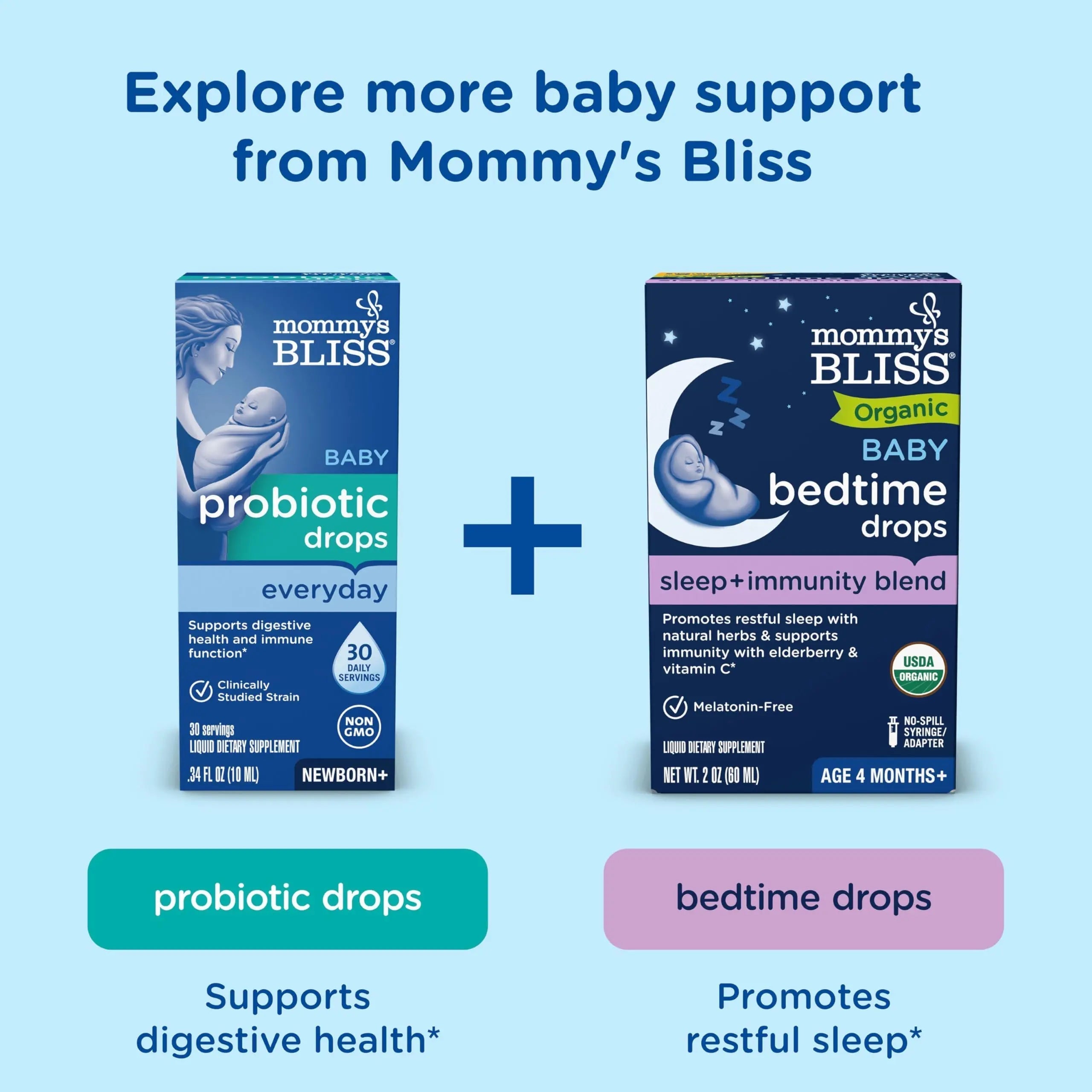 Mommy's Bliss Baby Multivitamin + Iron, Daily Essential Baby Vitamins for Immune Support, Healthy Growth & Bone Development, Age 2 Months+, 30 ml Mommy's Bliss uk supplements
