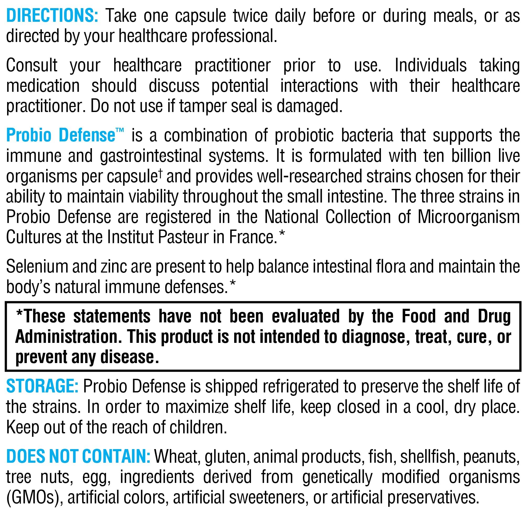 XYMOGEN Probio Defense - Daily Probiotic Blend for GI Balance Support - Immune & Gut Health Aid - 10 Billion CFU - Lactobacillus Rhamnosus, Zinc & Selenium - Gluten-Free & Non-GMO - 84 Capsules XYMOGEN uk supplements