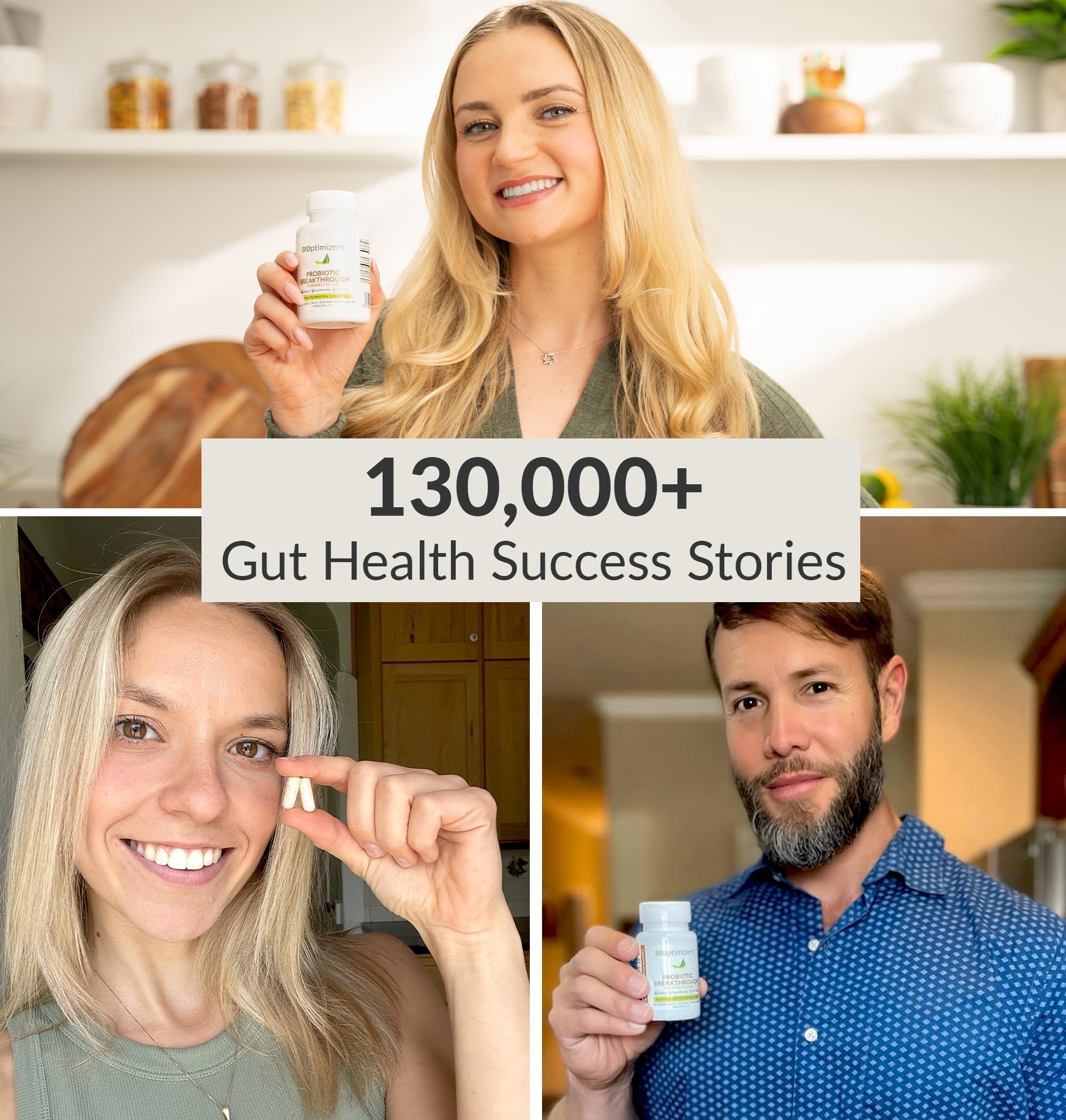 BIOptimizers Probiotic Breakthrough – Lactobacillus Plantarum OM Probiotics & Prebiotics Health Supplement for Gut, Digestive & Immune Support Probiotics for Women Men Elderly– 30 Vegan Capsules BIOptimizers uk supplements