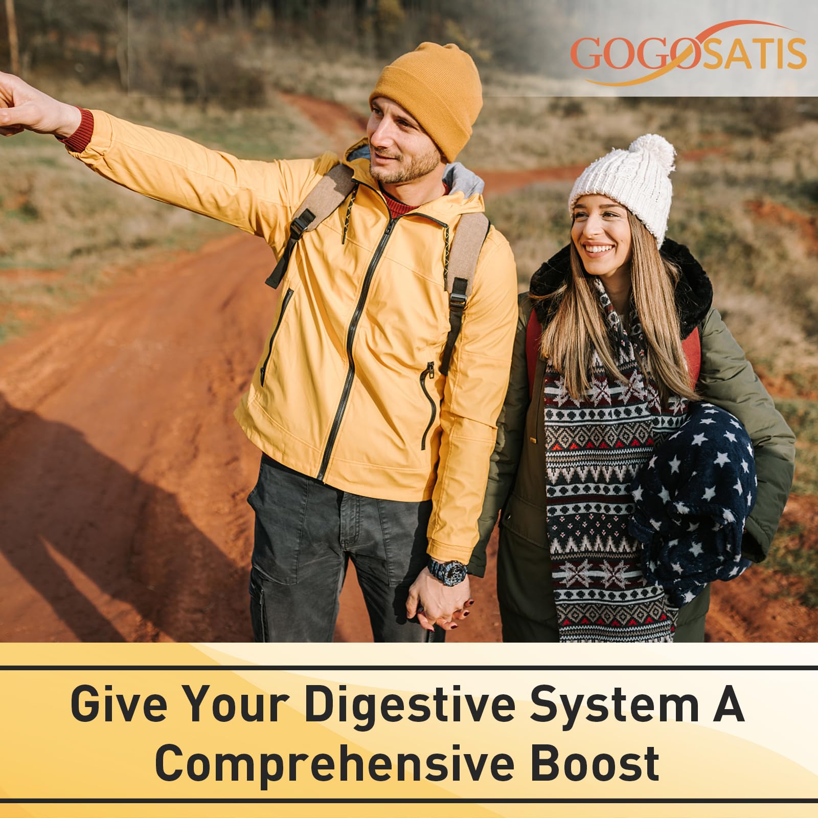 Probiotics for Women & Men, 300 Billion CFU 11 Strains, Probiotic with Organic Herbal GOGOSATIS uk supplements
