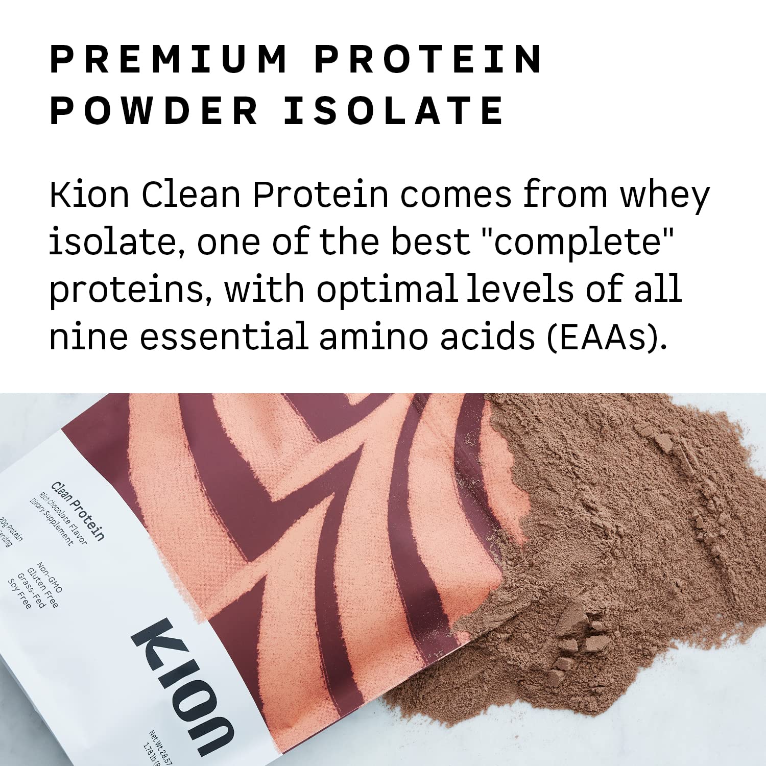 Kion Clean Protein | Grass-Fed & Pasture-Raised Whey Isolate Protein Powder Kion uk supplements
