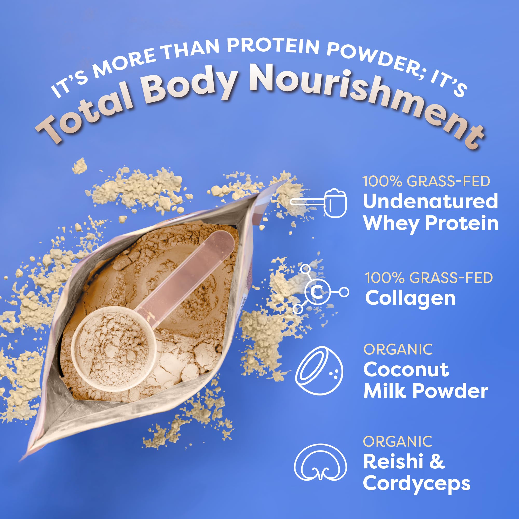 FlavCity Protein Powder Smoothie, Vanilla - 100% Grass-Fed Whey Protein FlavCity uk supplements
