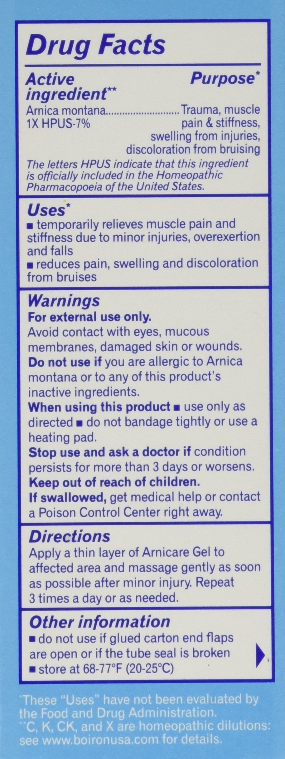 Boiron Arnicare Arnica Gel, 2.6 Ounce (Pack of 3) Friendshop 2016 uk supplements