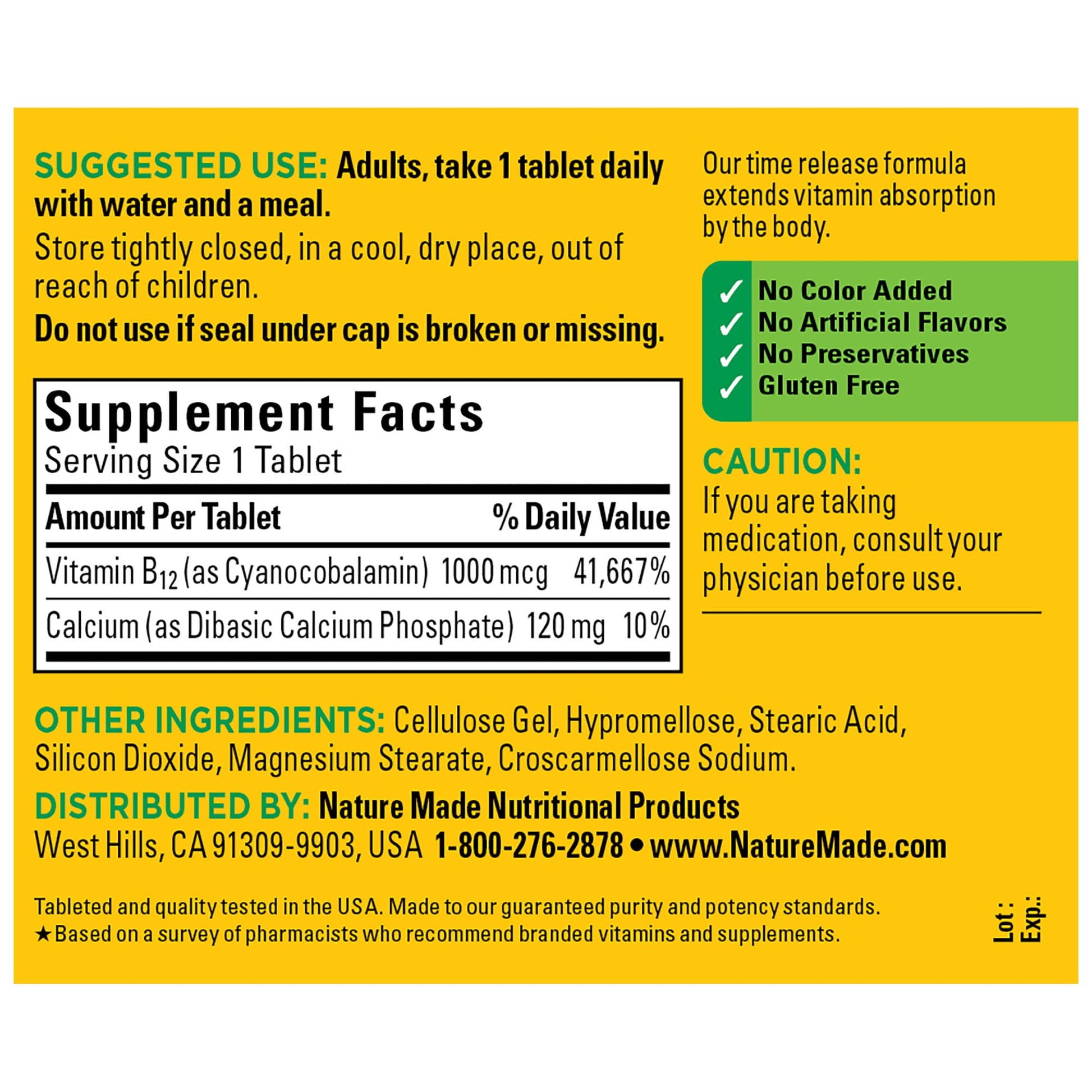 Nature Made Vitamin B12 1000 mcg, Dietary Supplement For Energy Metabolism Support Nature Made uk supplements