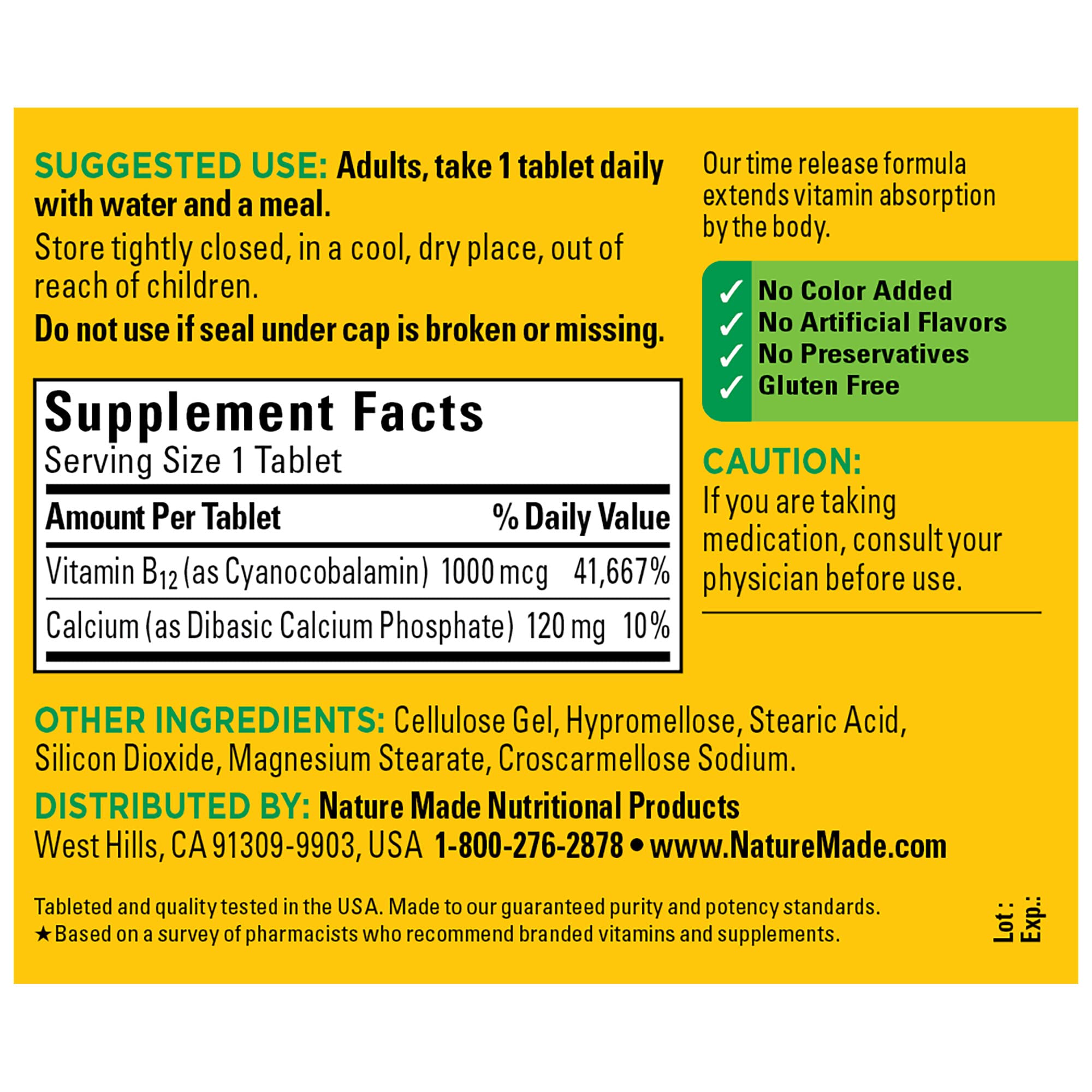 Nature Made Vitamin B12 1000 mcg, Dietary Supplement For Energy Metabolism Support Nature Made uk supplements