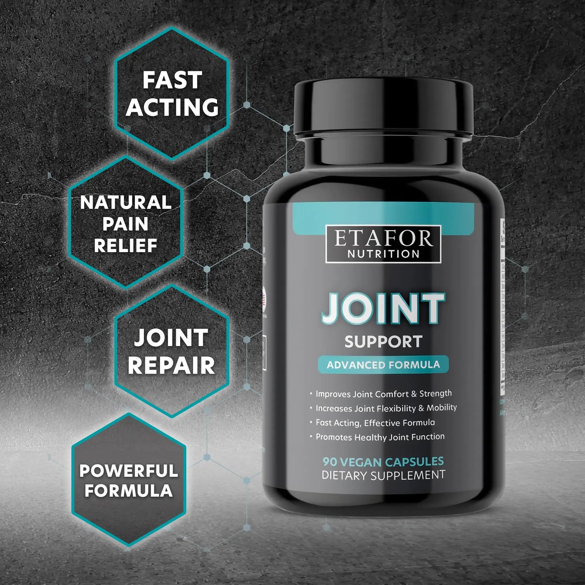 ETAFOR Joint Support Supplement - Joint Health Supplement with Glucosamine, Boswellia Serrata, Turmeric and Black Pepper Extract ETAFOR uk supplements