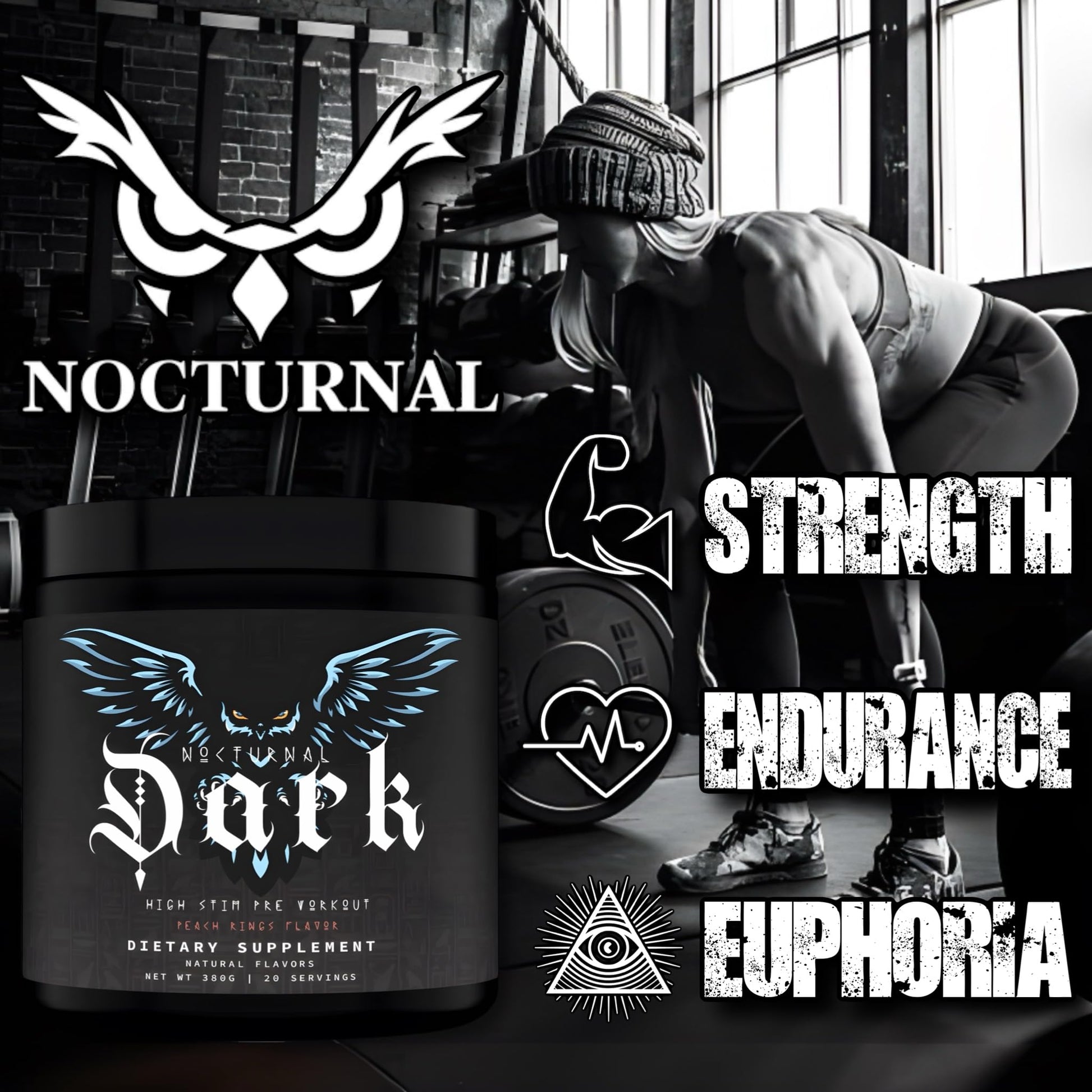 Nocturnal Labz Dark High Stim Pre Workout Powder | Potent Pre-workout Formula for Men Nocturnal uk supplements