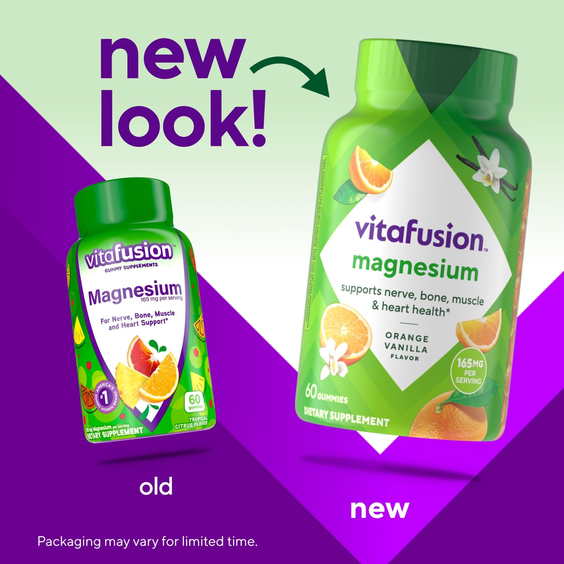 vitafusion Magnesium Gummy Supplement, Bring calm to your vitamin routine, Tropical Citrus Flavor, 60 Gummies Vitafusion uk supplements
