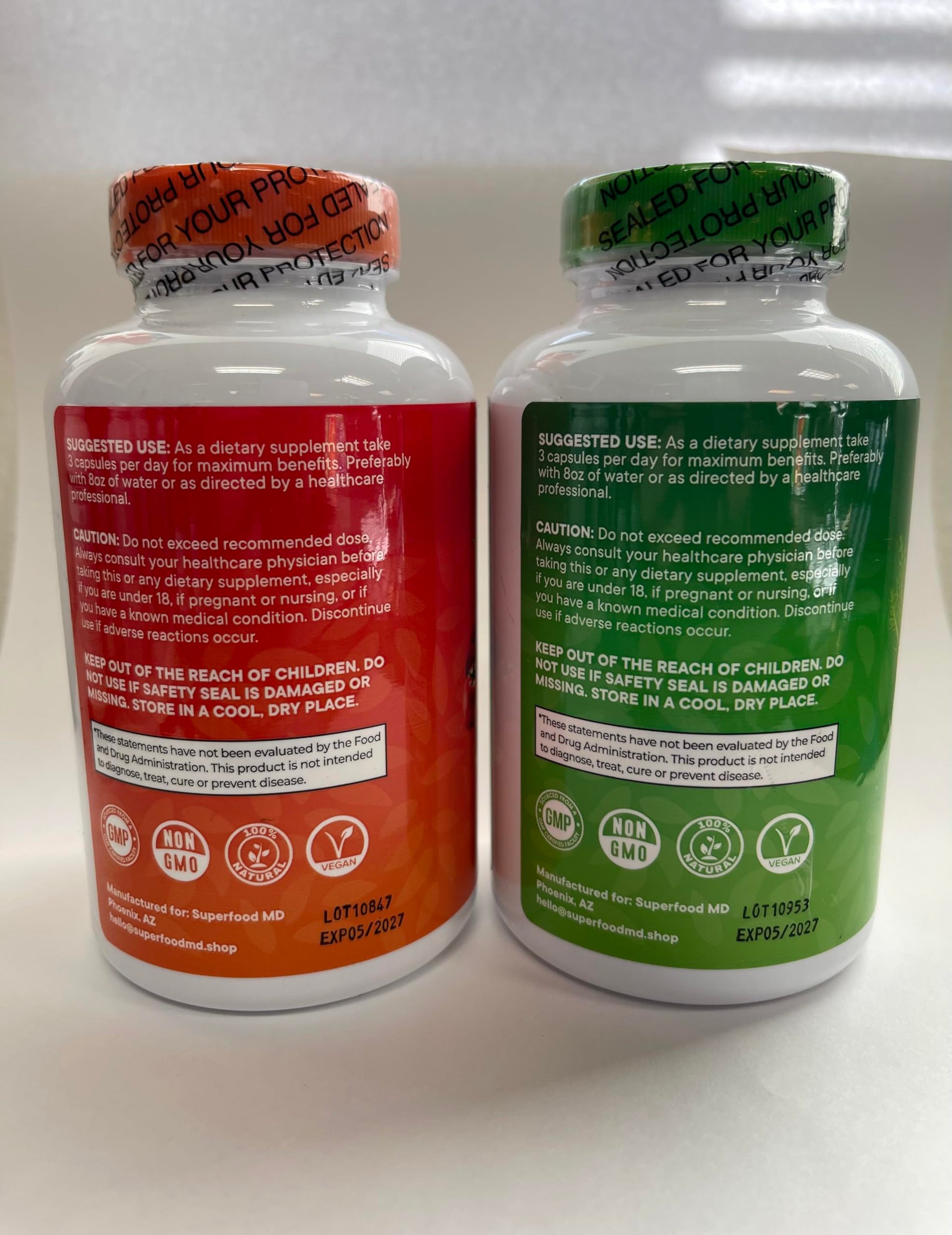 Superfood Fruit and Veggie Supplement - 360 Whole Super Fruit and Vegetable Supplements & Vitamin with Beta-Carotene, Soy Free- 180 Count (Pack of 2) Superfood MD uk supplements