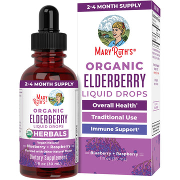 MARYRUTH'S Elderberry Liquid Drops for Adults & Kids | Immune Support | Antioxidant | Overall Wellness | Elder Berry Extract | USDA Organic | Sugar Free | Vegan | Non-GMO | Gluten Free | 1 Fl Oz MARYRUTH'S uk supplements
