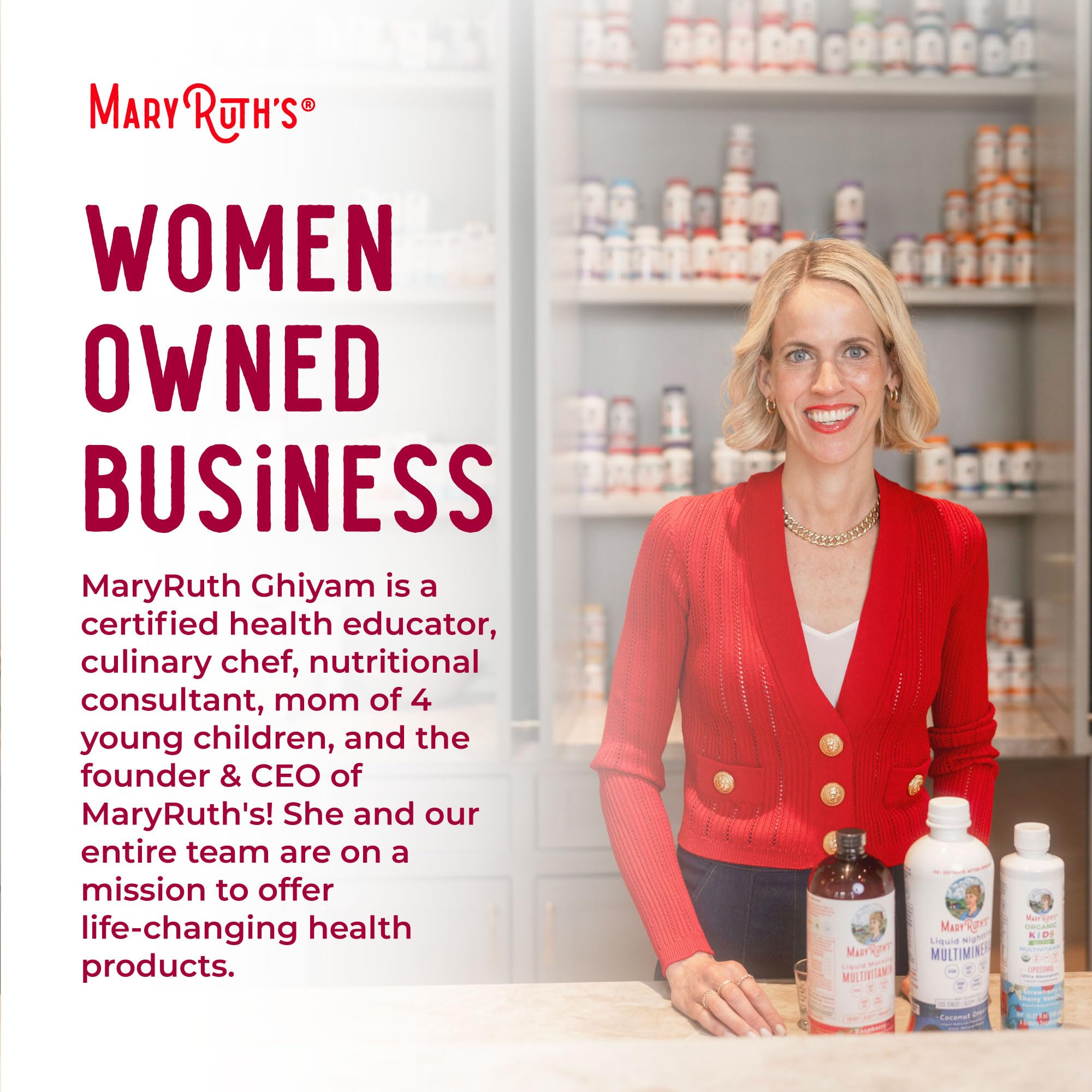 MARYRUTH'S Liquid Morning Multivitamin for Women, Men & Kids | Vitamin A C D E B6 B12 Biotin Zinc | Beauty | Vegan | Non-GMO | Gluten Free | 32 Servings MARYRUTH'S uk supplements