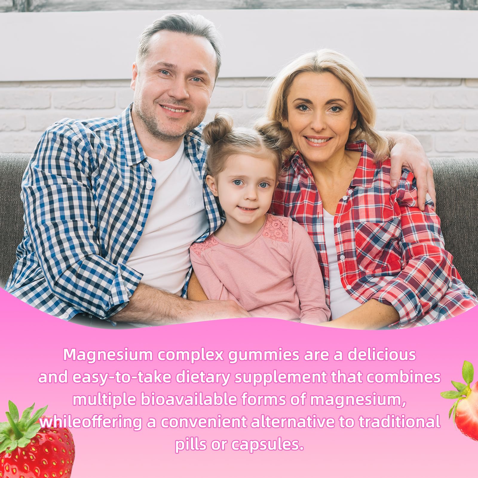 softbear Magnesium Complex Gummies for Women & Men & Kids, 8 in 1 Magnesium Complex Supplement 1000mg-Magnesium Glycinate,Citrate,Malate Supports Calm, Zzz, Muscle Cramp, Strawberry Flavor 120 Count softbear uk supplements