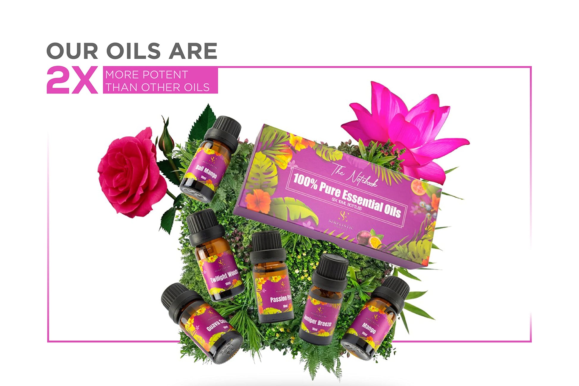 Simplistic Elegance Essential Oils Set - Top 6 Natural Aromatherapy Oils for Diffusers Humidifier Massage Simplistic Elegance uk supplements
