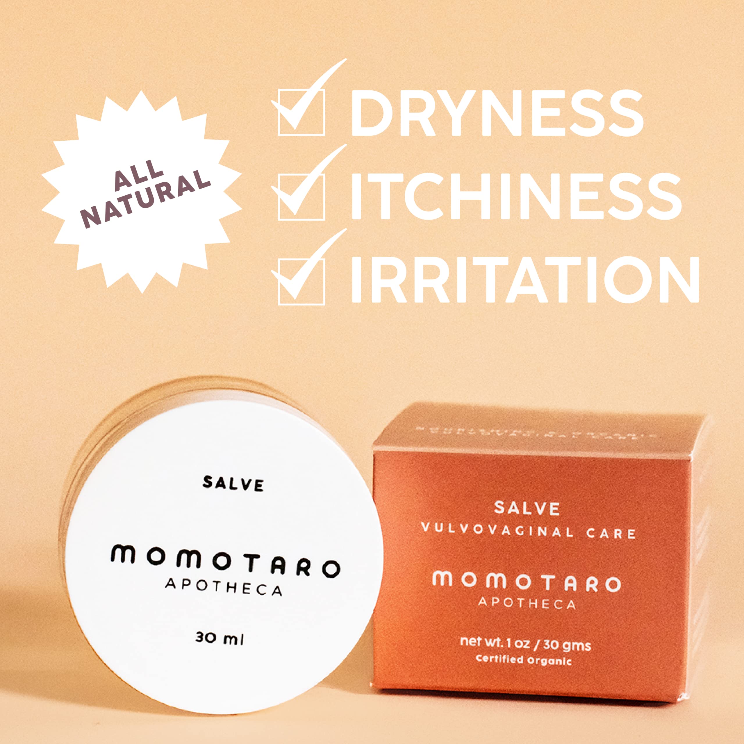 MOMOTARO APOTHECA Vaginal Moisturizer, Organic Vulva Salve - Intimate Soothing Balm MOMOTARO APOTHECA uk supplements