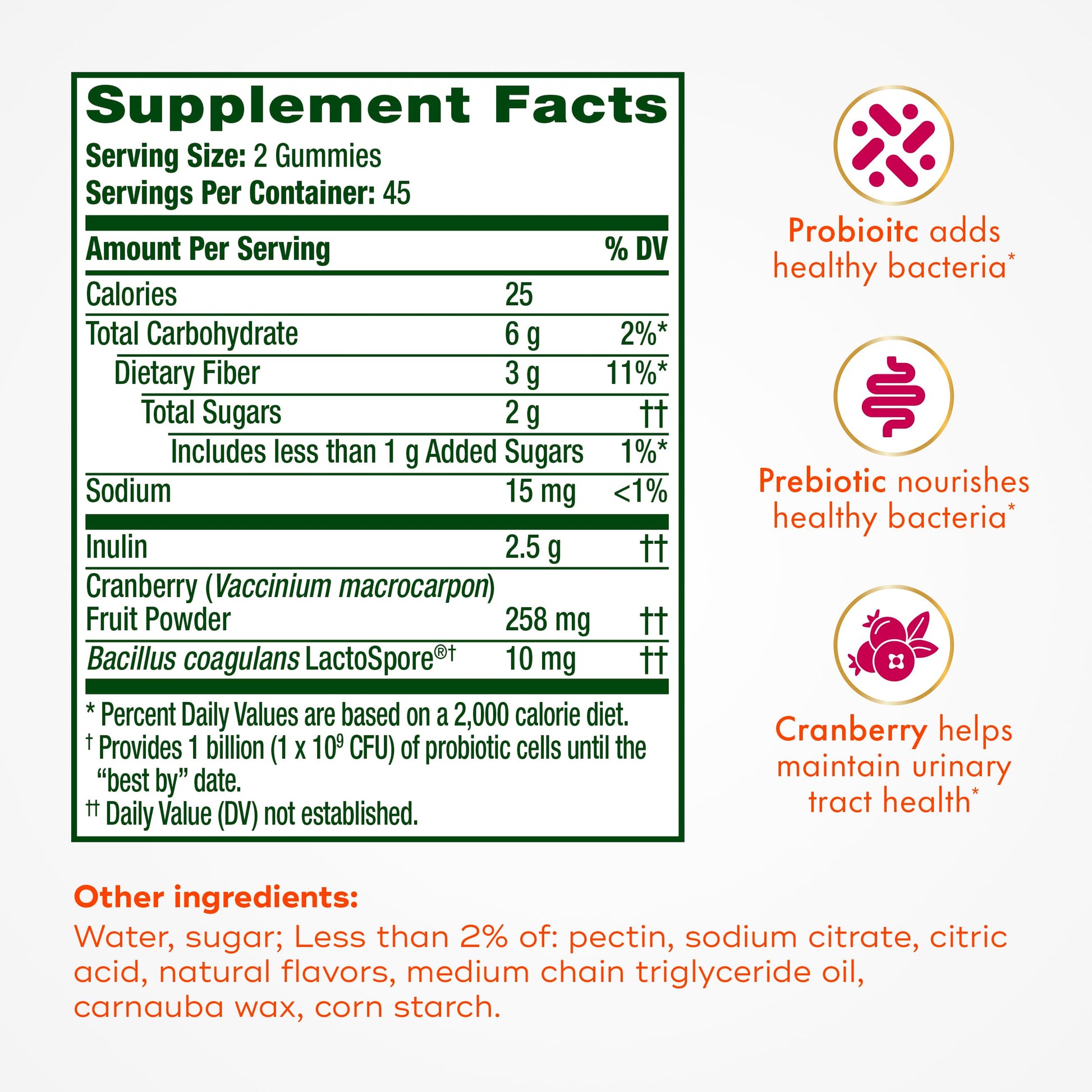 Align Probiotic, Women's Dualbiotic, Womens Probiotic Gummies, Prebiotics and Probiotics for Women, with Cranberry for Urinary Tract Health*, Cranberry Flavor, 90 Gummies Align uk supplements