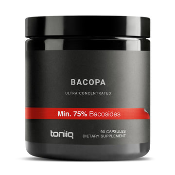 Toniiq Bacopa - Ultra High Potency 45:1 Extract with 75% Bacosides - Highly Concentrated - Third-Party Lab Tested - 90 Capsules Toniiq uk supplements