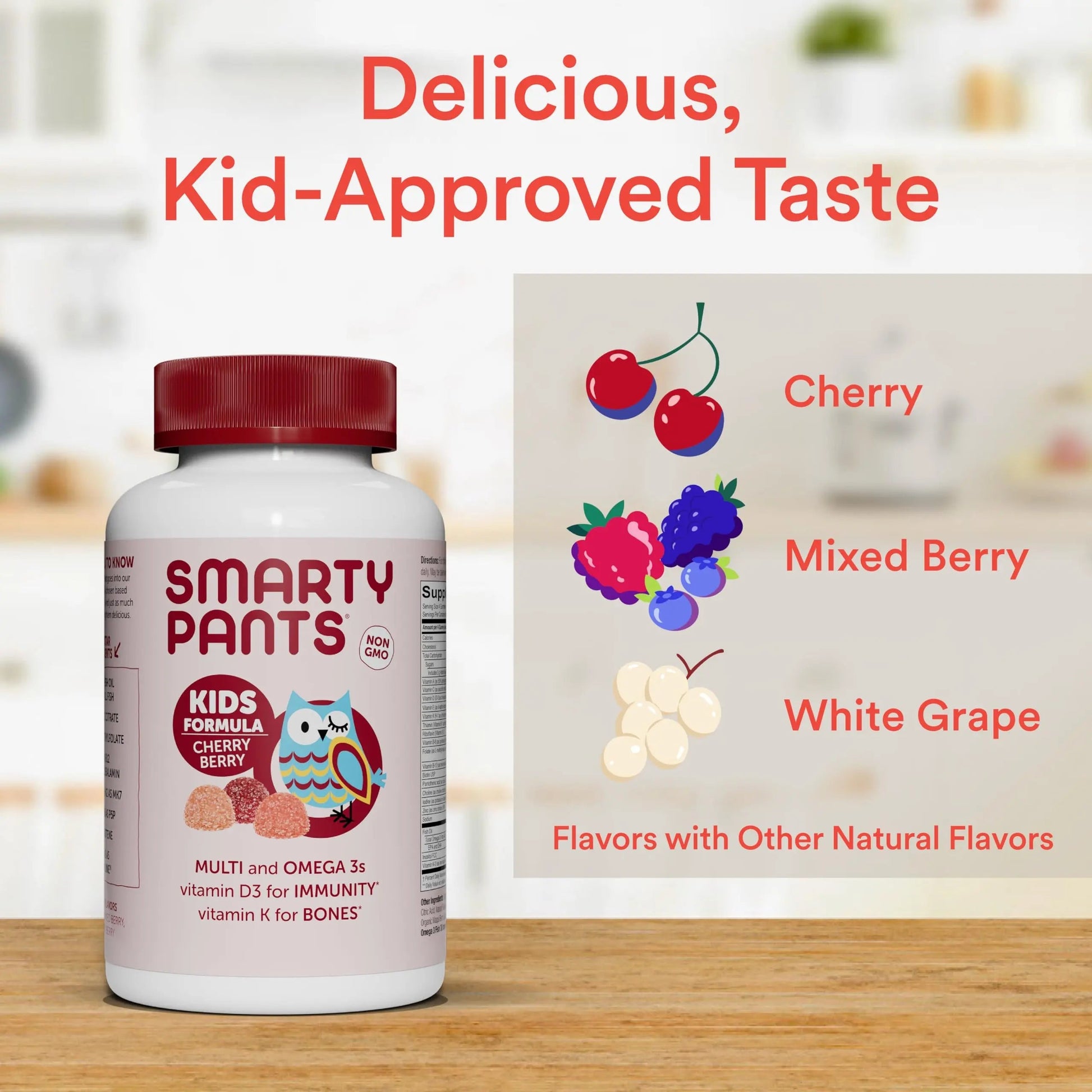 SmartyPants Kids Multivitamin Gummies: Omega 3 Fish Oil (EPA/DHA), Vitamin D3, C, Vitamin B12, B6, A, K & Zinc for Immune Support SmartyPants uk supplements
