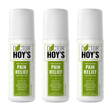 DOCTOR HOY'S Natural Pain Relief Gel, Water Based with Arnica, Anti-Inflammatory, Clean, Safe and Effective Natural Pain Relief, 3 oz. Roll-On, 3pk DOCTOR HOY'S uk supplements