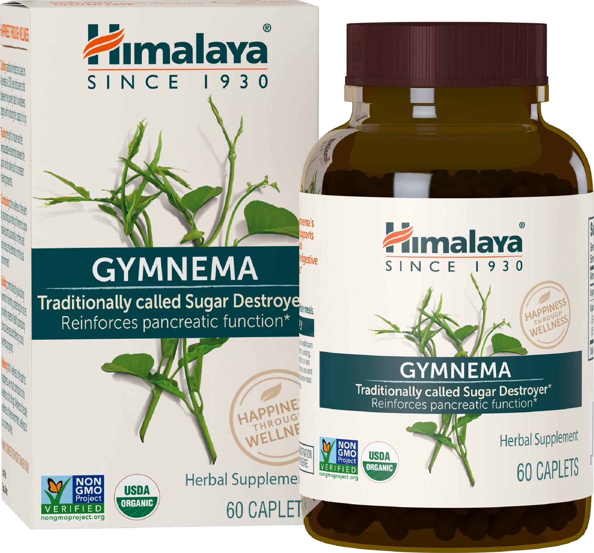 Himalaya Organic Gymnema Sylvestre for Glucose Metabolism, 700 mg Himalaya uk supplements