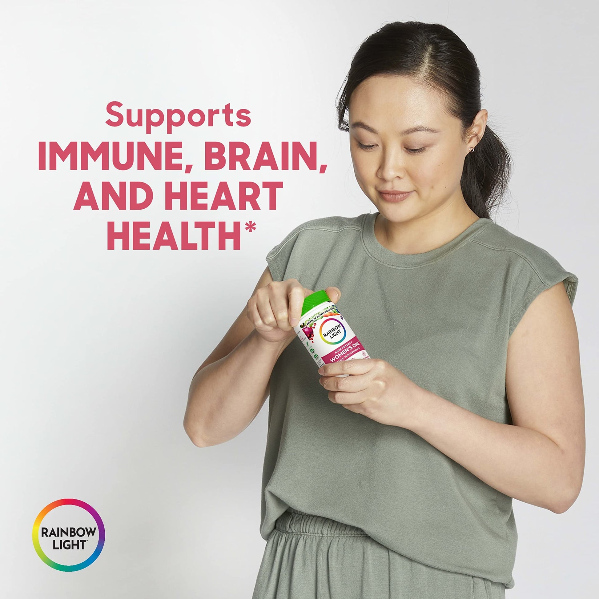 Rainbow Light Multivitamin for Women, Vitamin C, D & Zinc, Probiotics, Women’s One Rainbow Light uk supplements