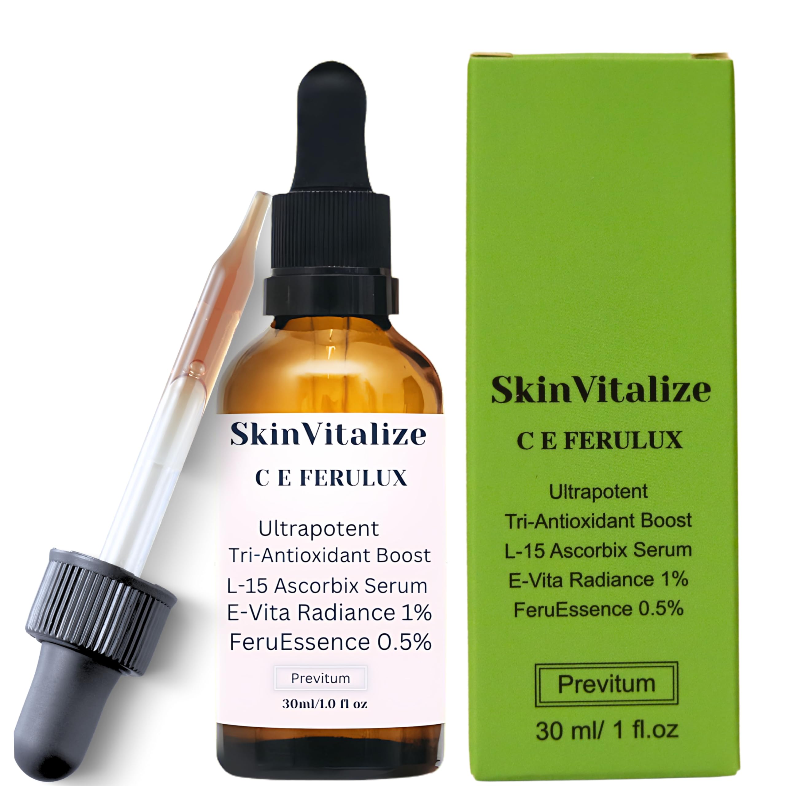 SkinVitalize C E ferulux Vitamin C Serum - 30ml: Advanced Formula for Fighting with Wrinkles Msupps.com uk supplements