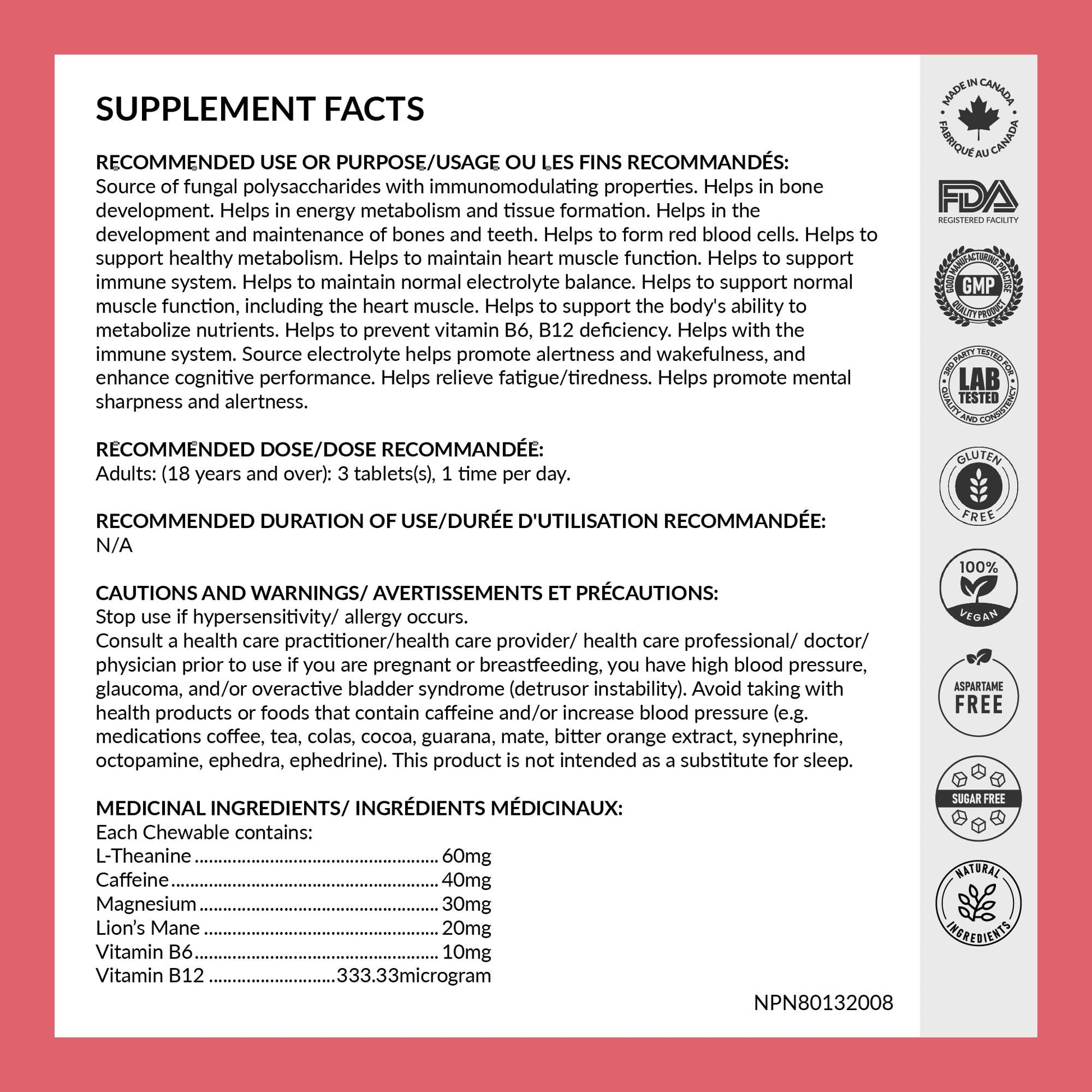 REJUVE+ Focus & Clarity Nootropic Supplement – Brian Boost | L-Theanine, Caffeine, Lion’s Mane, Magnesium, Vitamin B6 & B12 | Brain Support, Memory, Focus & Energy | Mint Flavor (30 Chewables) (1) REJUVE+ uk supplements