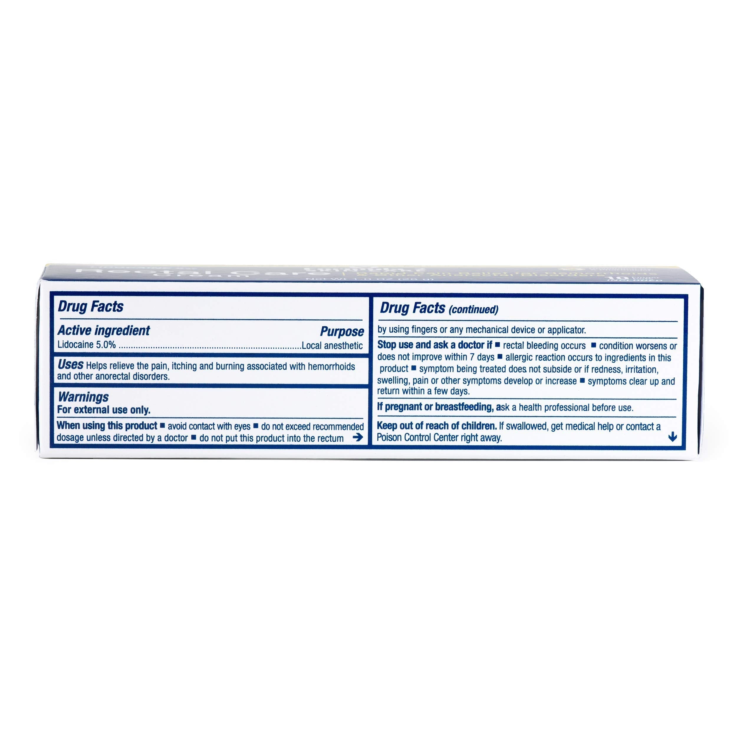 Pharmacist Formulated - Rectal Care Cream - Pain Relief for Hemorrhoids Formula 2 Skin Care uk supplements