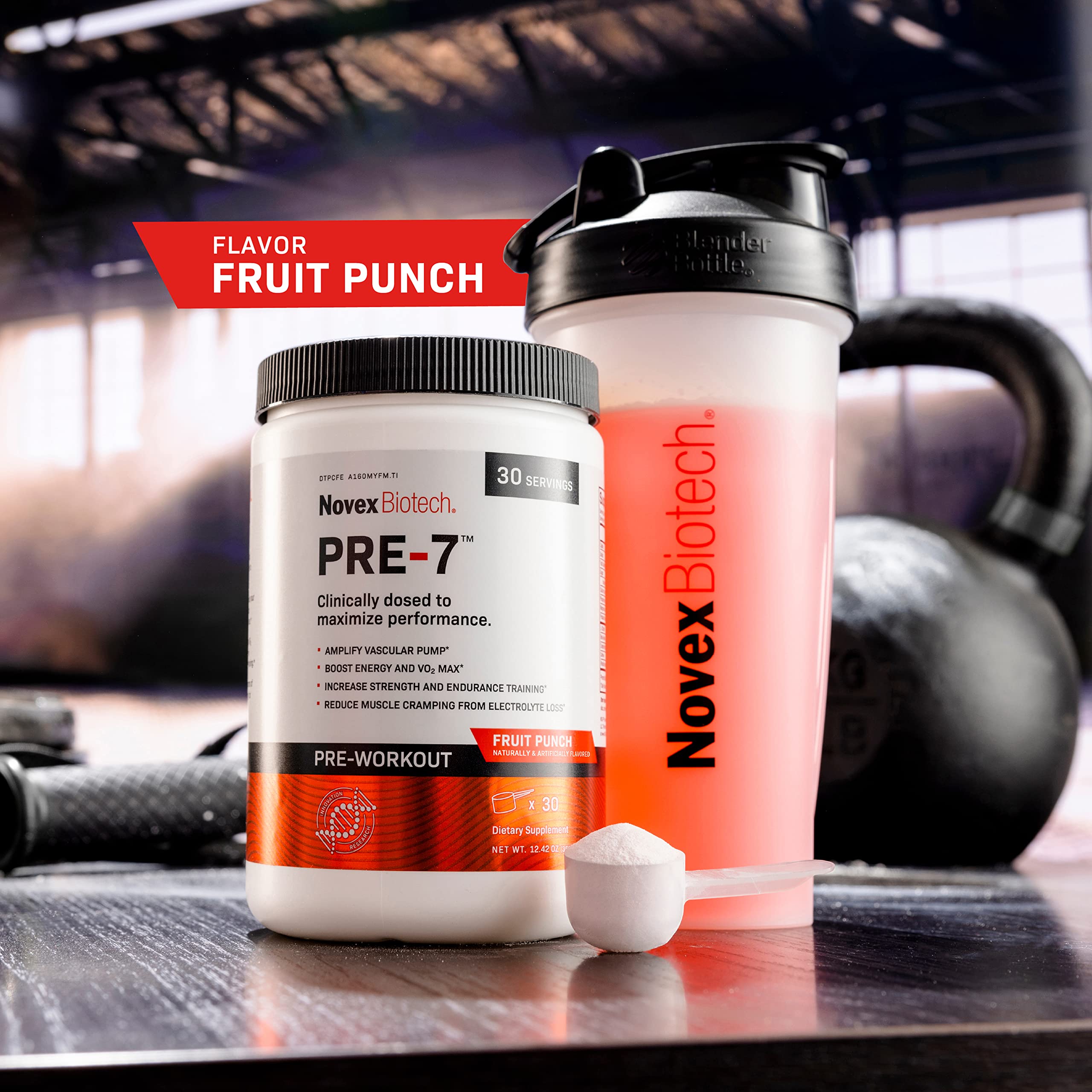 Novex Biotech PRE-7 Pre-Workout Powder – Best preworkout for Men - Boost Energy Novex Biotech uk supplements