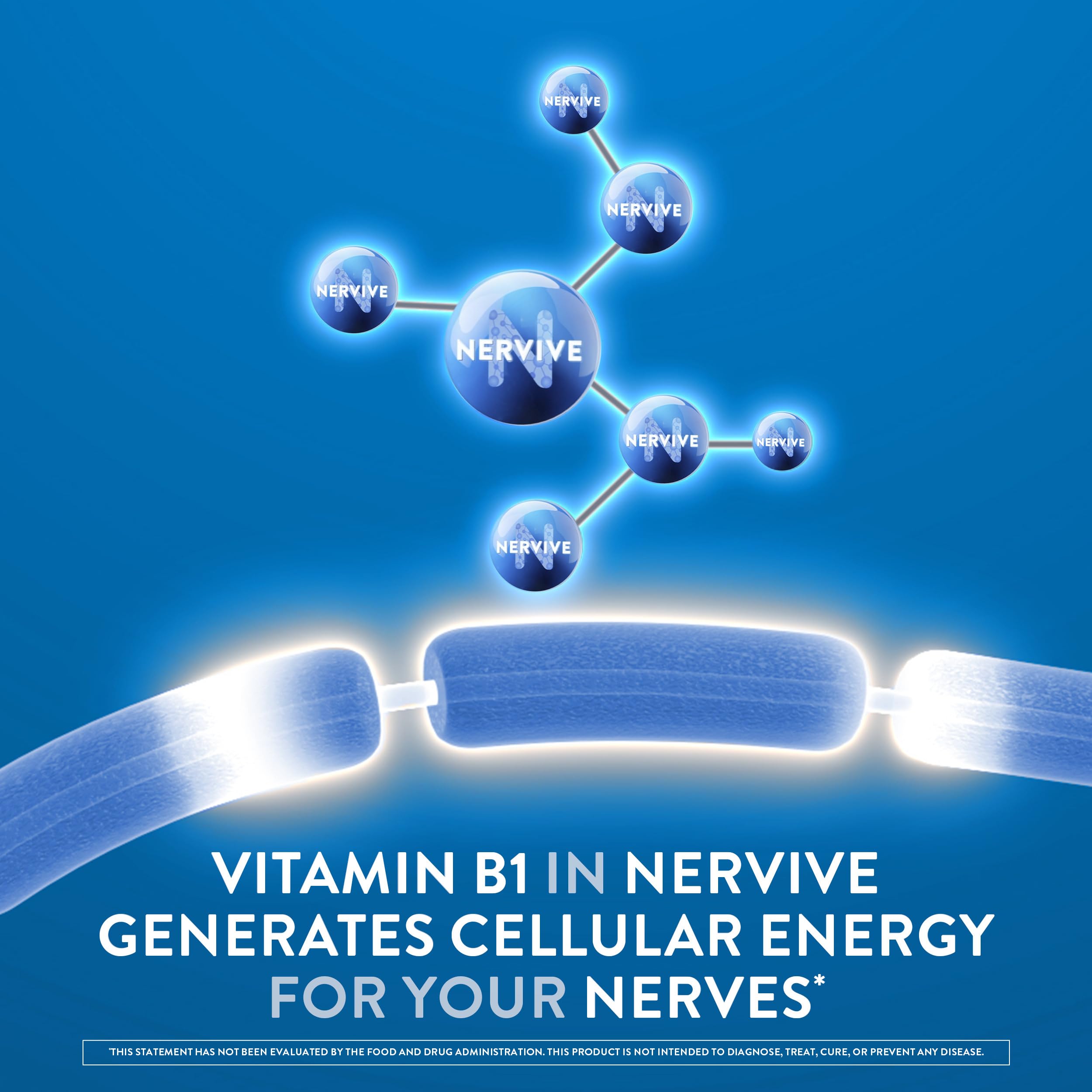Nervive Nerve Health, Alpha Lipoic Acid, Fortify Nerve Health, Healthy Nerve Function, Healthy Blood Circulation, Supplement, Tablet, 60 Tablets Nervive uk supplements