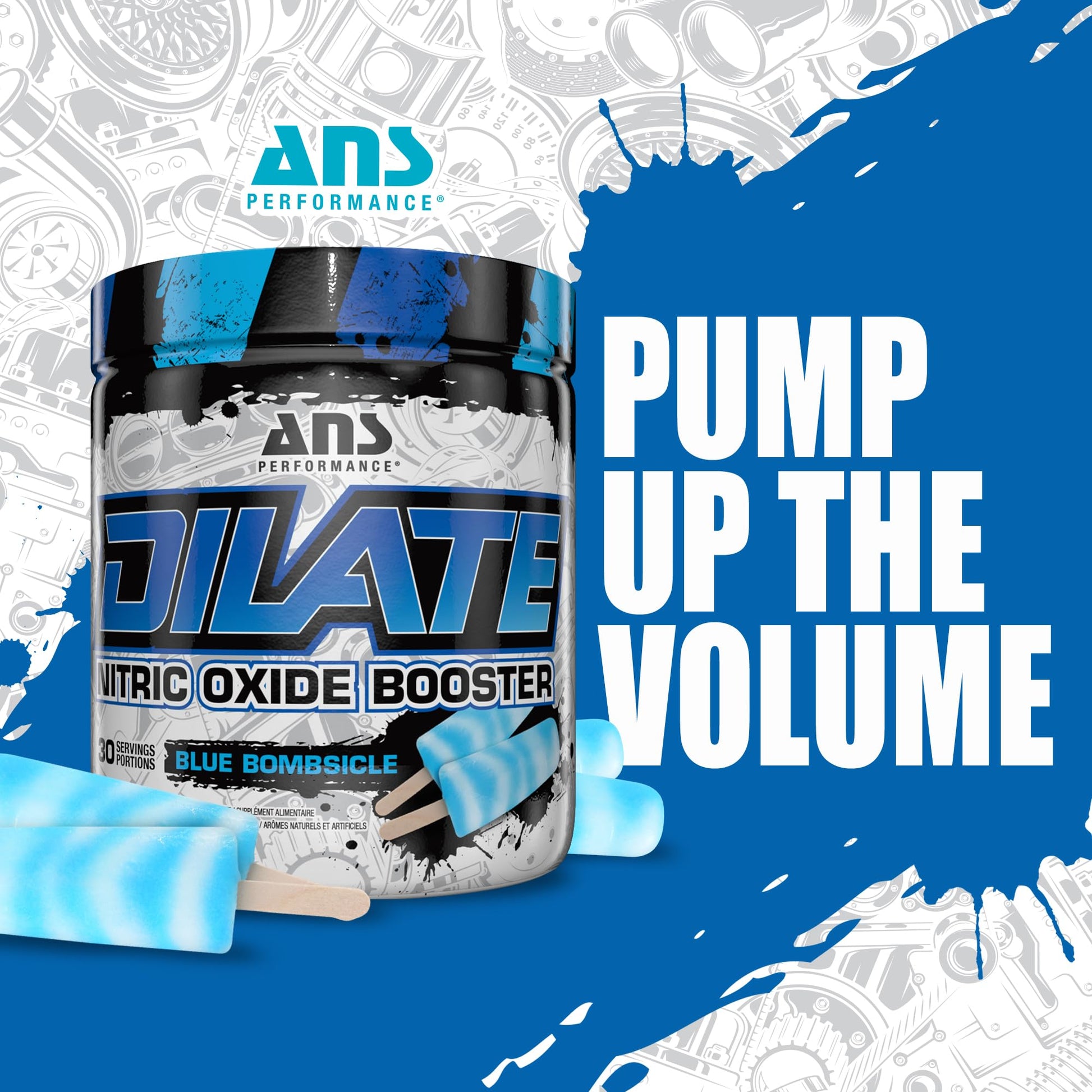 ANS Performance Dilate Pump PreWorkout Powder - Dietary Supplement - Maximizes ANS Performance uk supplements