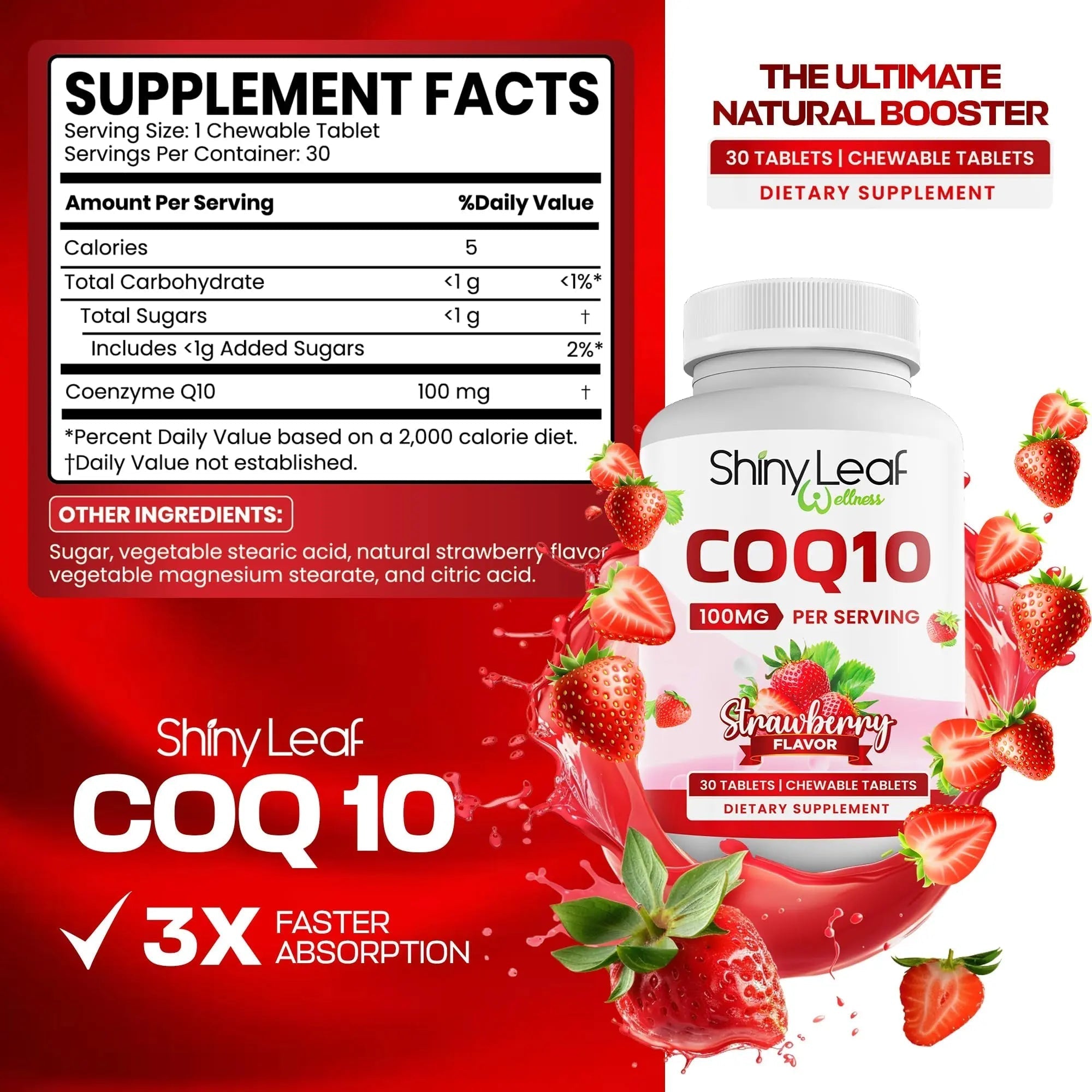 Bariatric Multivitamin with Iron One Capsule Per Day and CoQ10 100mg Supplement for Brain Health and Energy Management Shiny Leaf uk supplements
