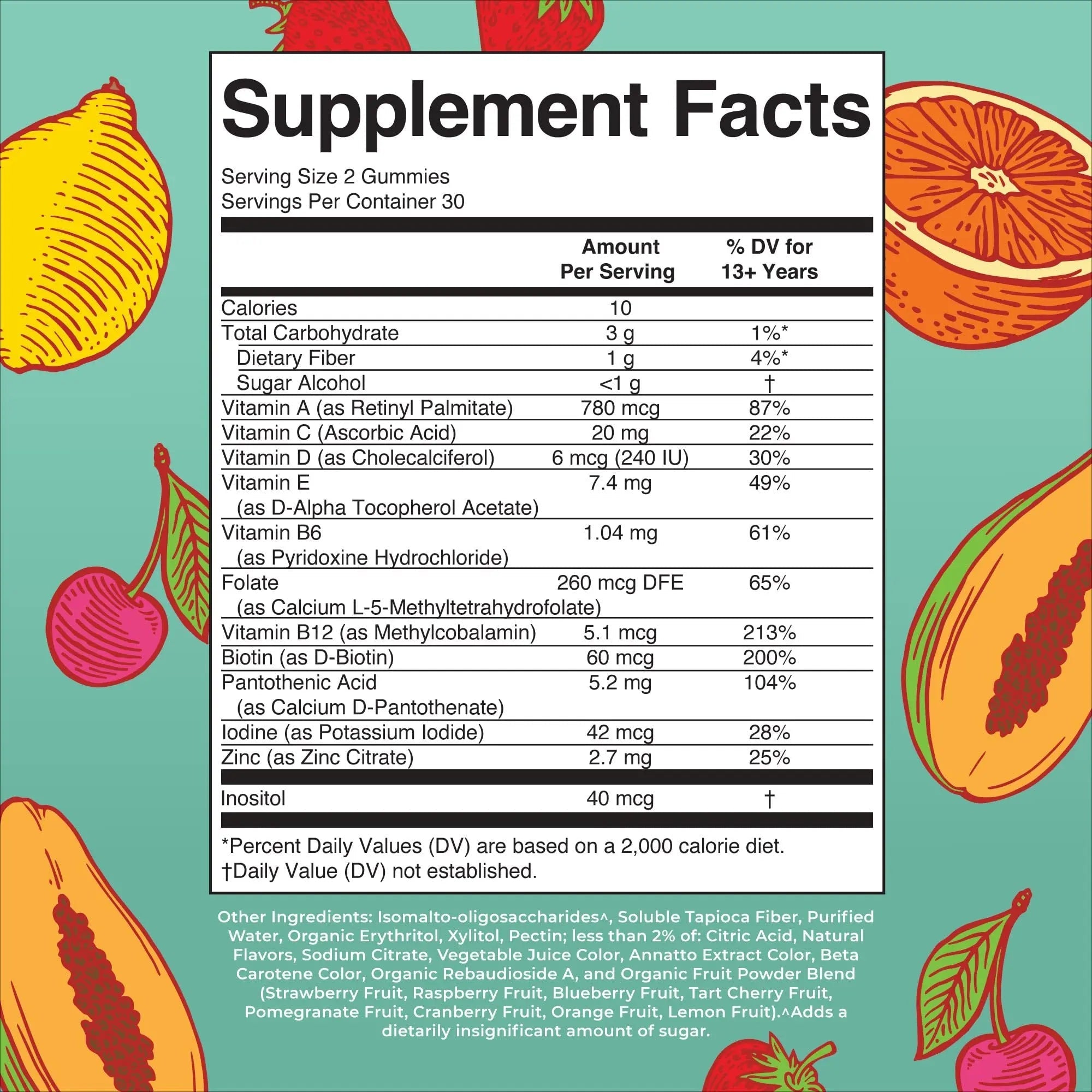 MaryRuth Organics Multivitamin for Teens | Teen Multivitamin Multimineral Gummies with Vitamin B, C, D and E, Biotin, Zinc MaryRuth Organics uk supplements