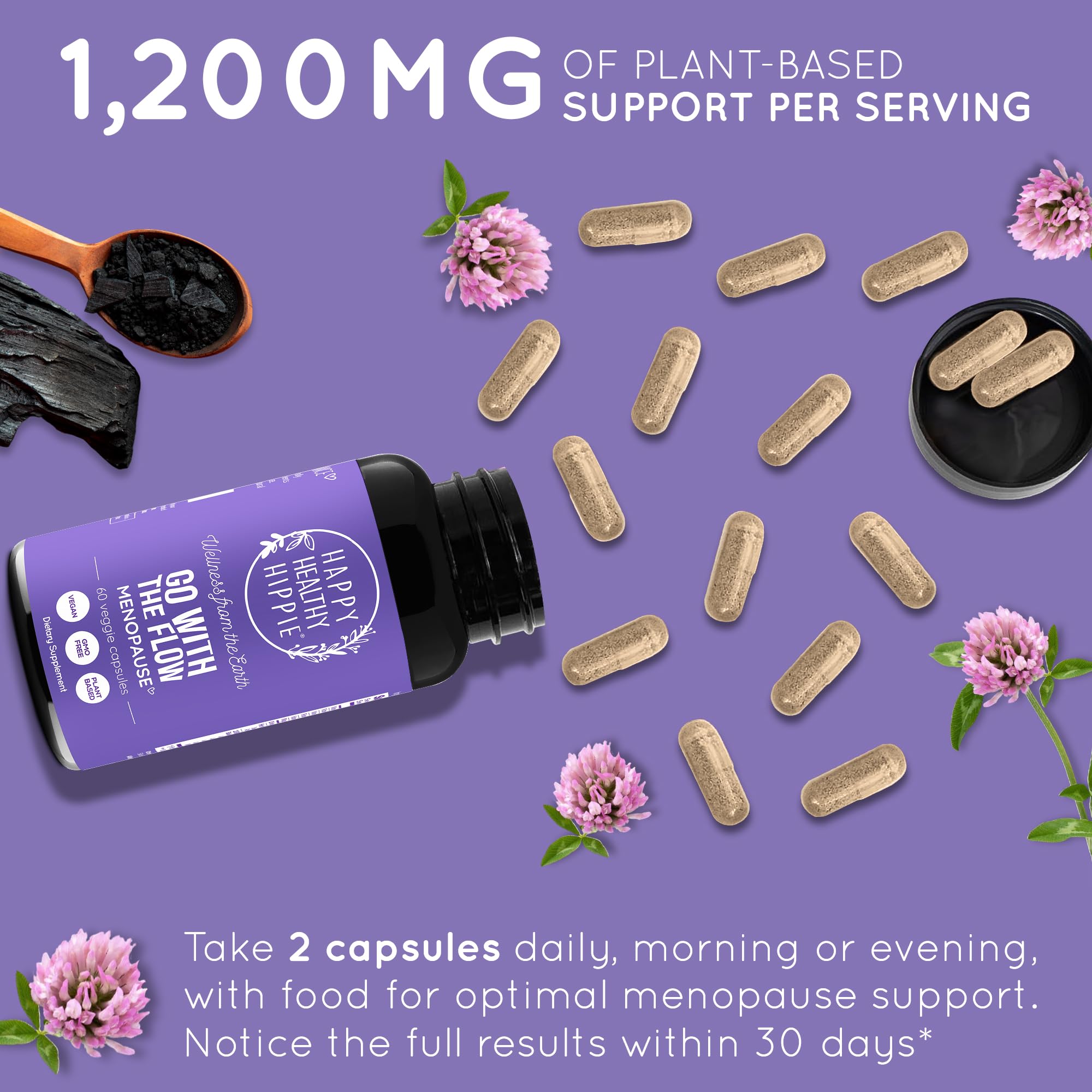 Menopause Supplements for Women – DIM Supplement + Probiotics | Estrogen Metabolism & Hormone Balance Support | Perimenopause Relief | Hot Flashes, Mood Swings & Night Sweats | Dong Quai | 60 Ct Happy Healthy Hippie uk supplements