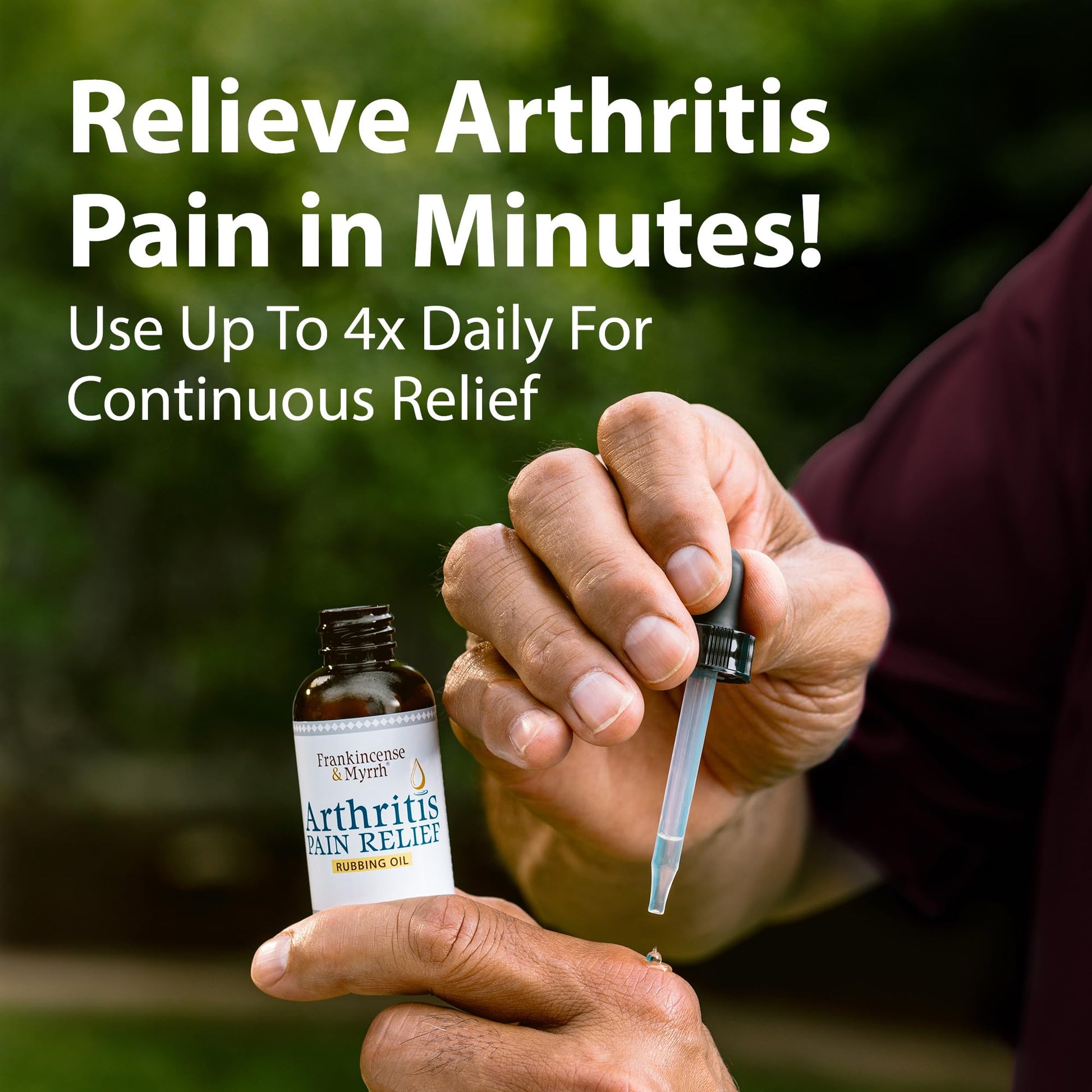 FRANKINCENSE & MYRRH Combo Pack - Arthritis Pain Relief Rubbing Oil 2 oz. and Arthritis Pain Reliever Therapy Cream for Joints & Sciatica Relief, 3 oz., Hydrating Lotion with Essential Oils FRANKINCENSE & MYRRH uk supplements