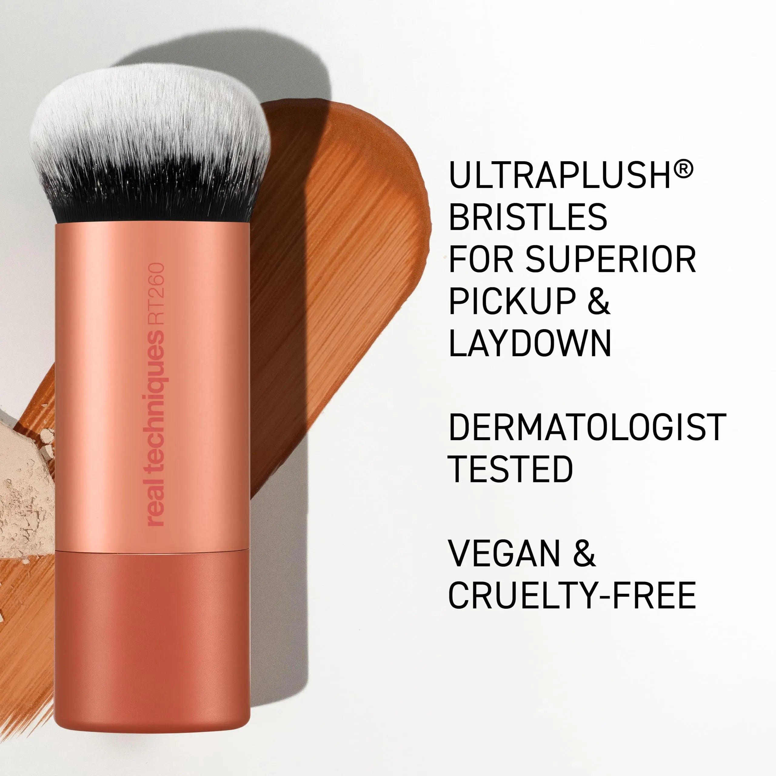 Real Techniques Bubble Blending Makeup Brush, Multipurpose Foundation Brush For Liquid, Cream, & Powder Products, Unique Round Brush Head, Synthetic Bristles, Vegan & Cruelty Free, 1 Count Real Techniques uk supplements