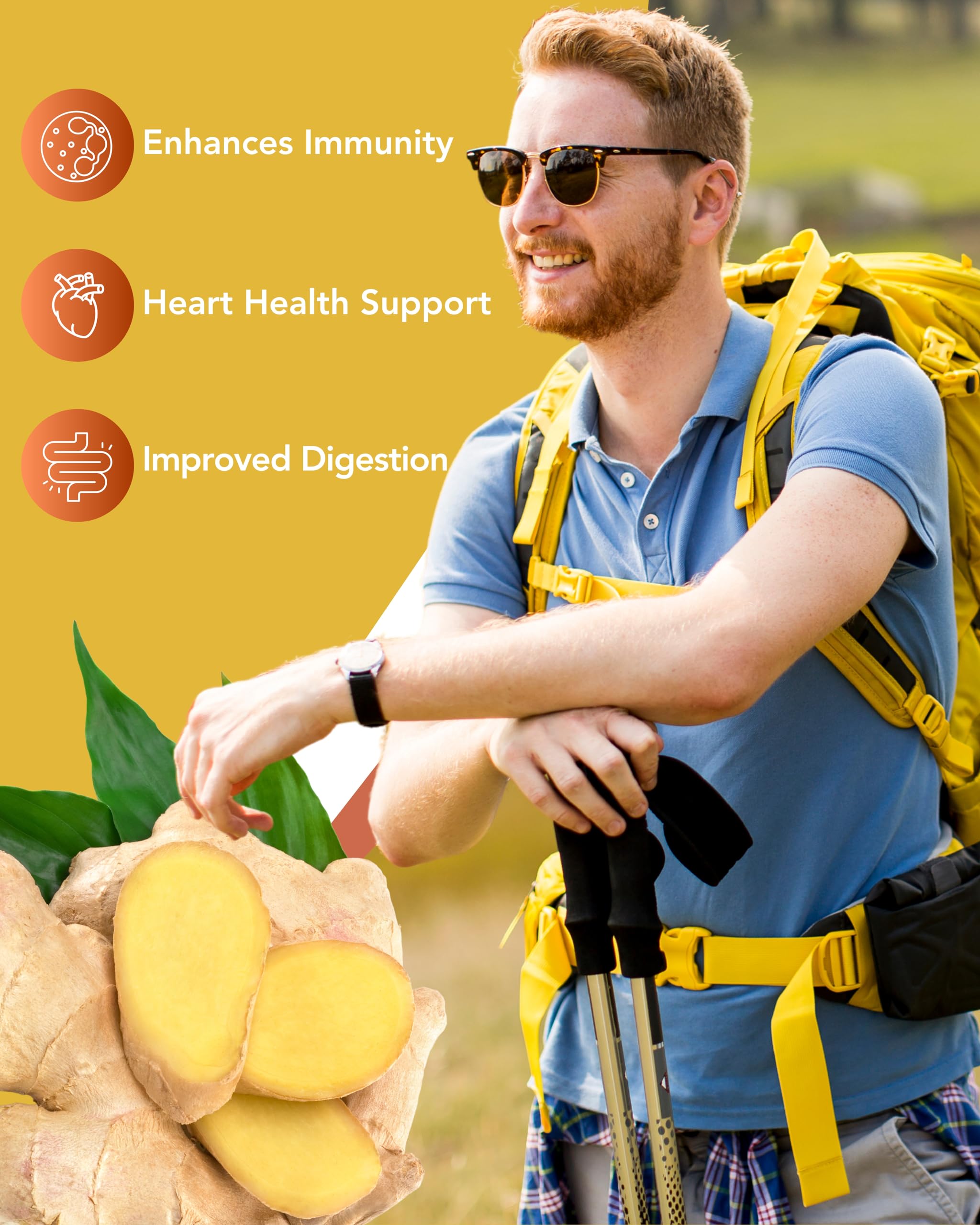 Organic Turmeric & Ginger Capsules - Turmeric Curcumin with Ginger & BioPerine, 95% Curcuminoids - Joint, Digestion, Immunity Support, Black Pepper Extract for Increased Absorption CogniTune uk supplements
