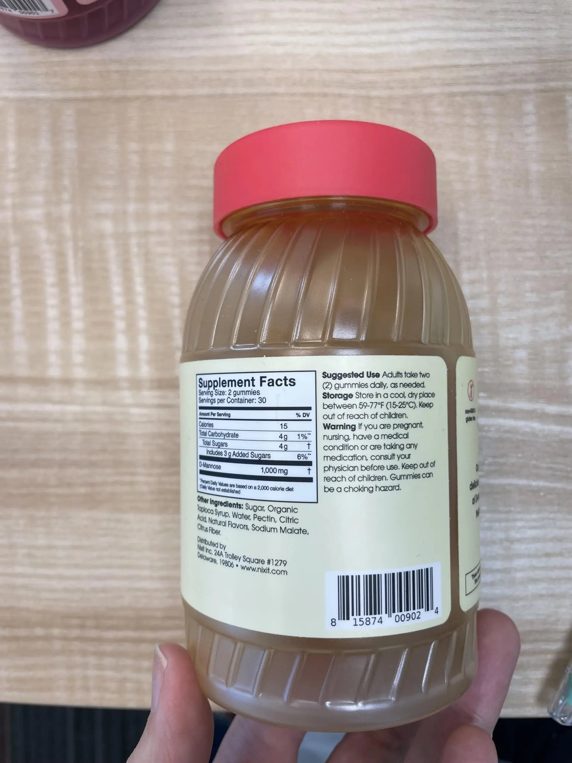 nixit Urinary Tract Health Gummies | 1,000mg D-Mannose | Yuzu & Ginger Flavor | Urinary & Bladder Support Supplement | Aids in Urinary Tract Support | Vegan, Non-GMO & Gluten-Free (60 Gummies) nixit uk supplements