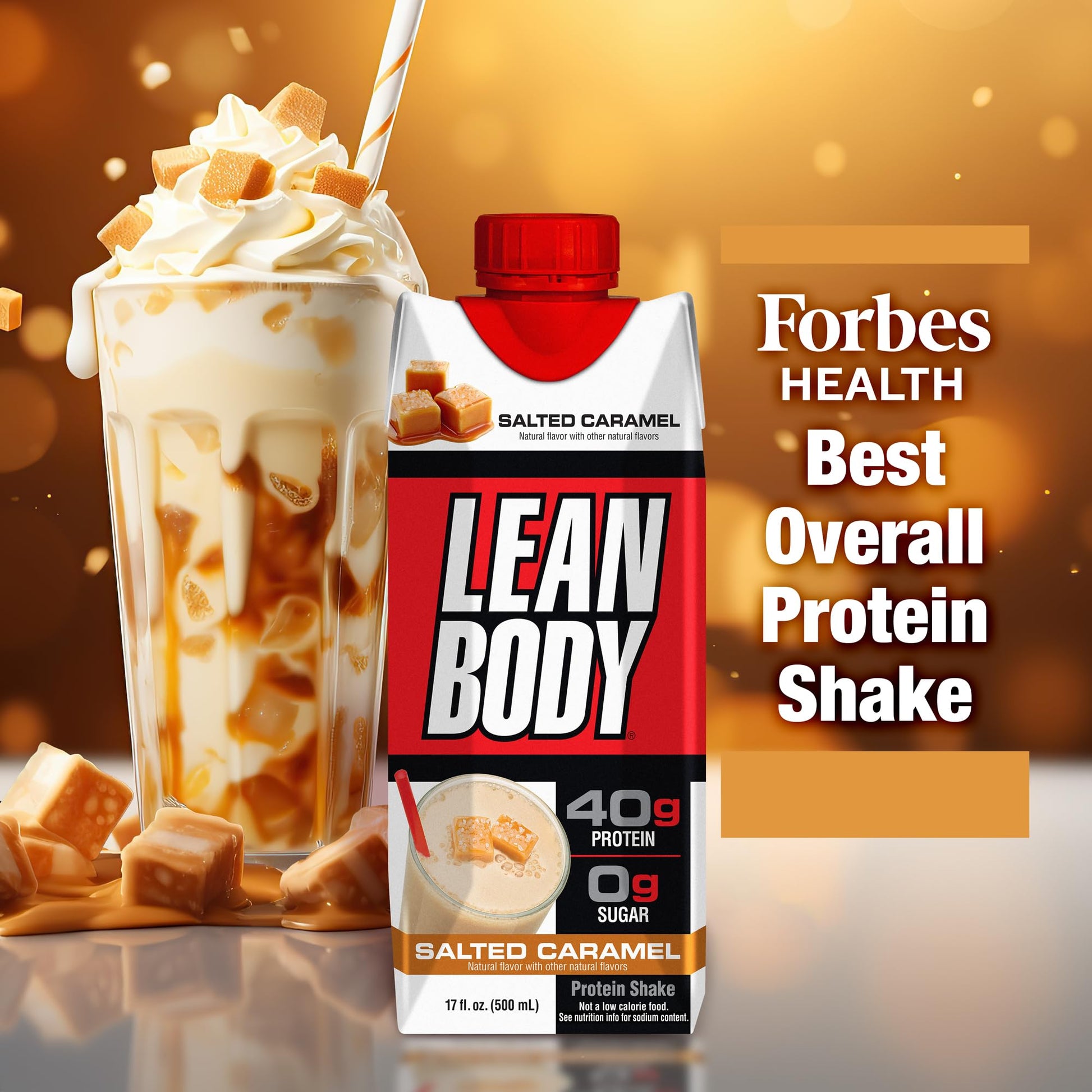 Lean Body Ready-to-Drink Salted Caramel Protein Shake, 40g Protein, Whey Blend Labrada uk supplements