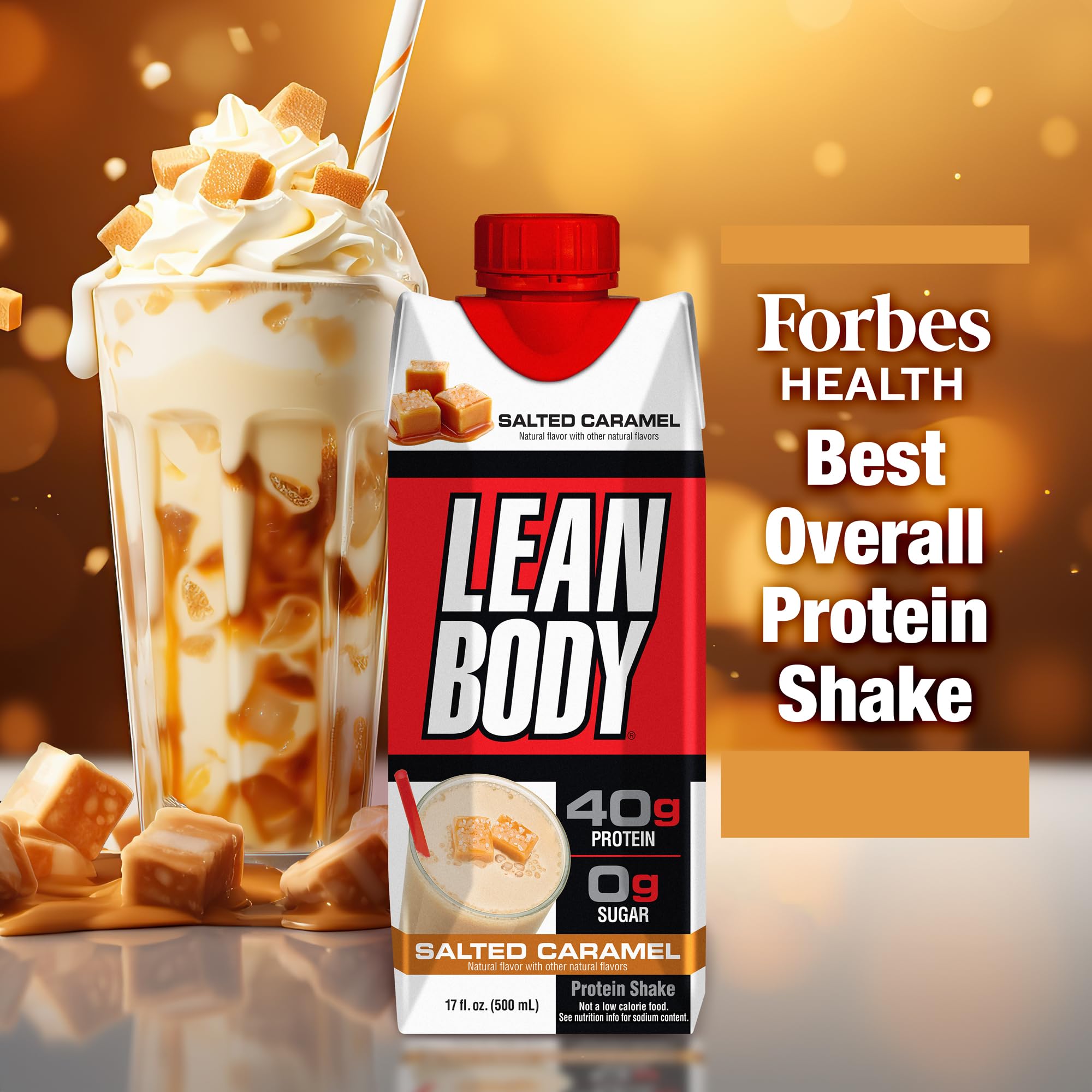 Lean Body Ready-to-Drink Salted Caramel Protein Shake, 40g Protein, Whey Blend Labrada uk supplements
