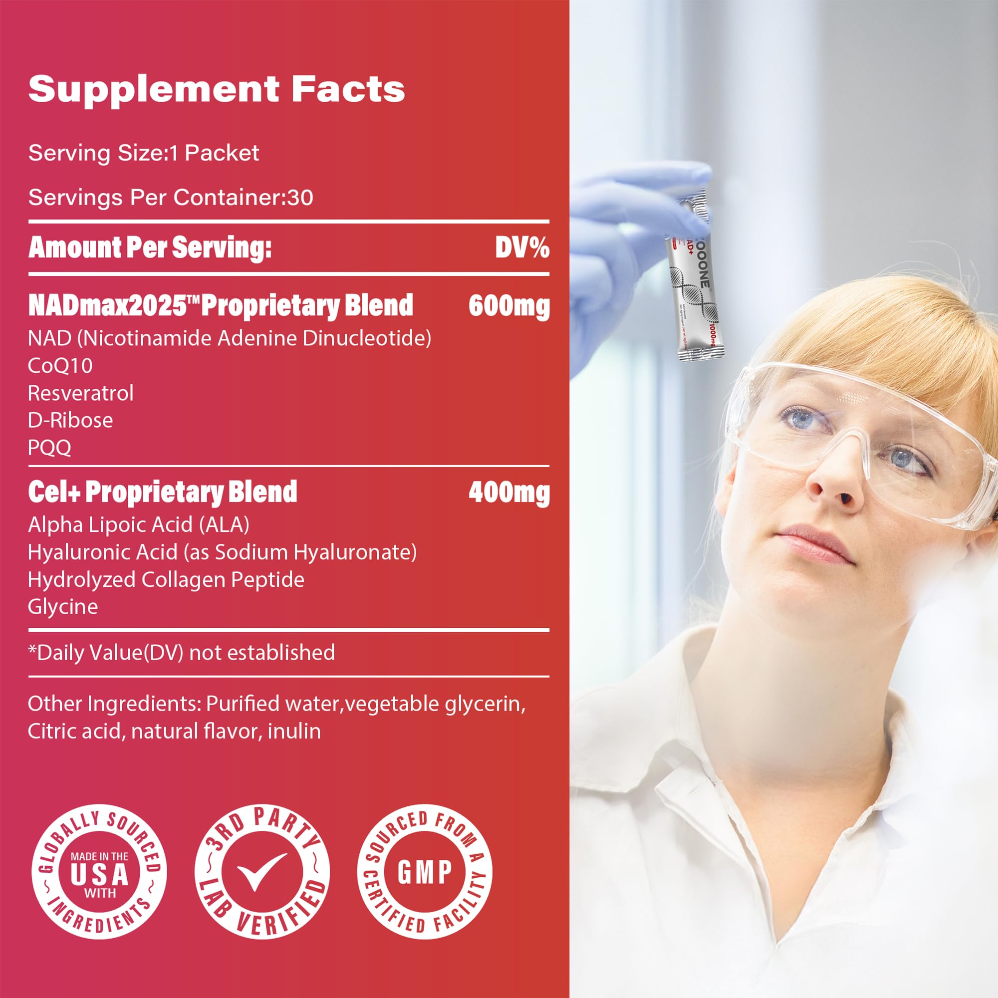 zooone- NAD+ Supplement 30pcs, Premium Nicotinamide Riboside & Resveratrol, DNA Repair & Healthy Aging， Advanced NAD Supplement for Men & Women, Boosts Cellular Energy. zooone uk supplements