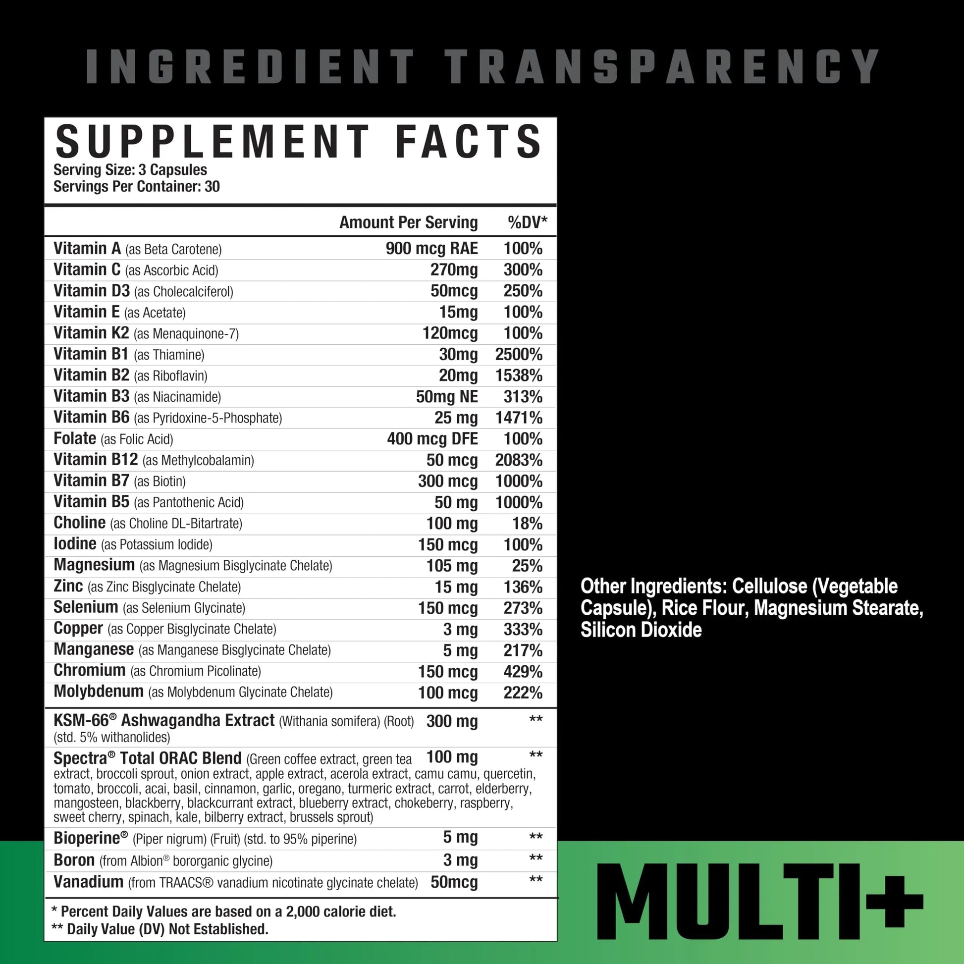 Axe & Sledge Multi Plus Multivitamin | 24 Bioavailable Vitamins & Minerals, Ashwagandha | Multivitamin for Women and Men Axe & Sledge uk supplements