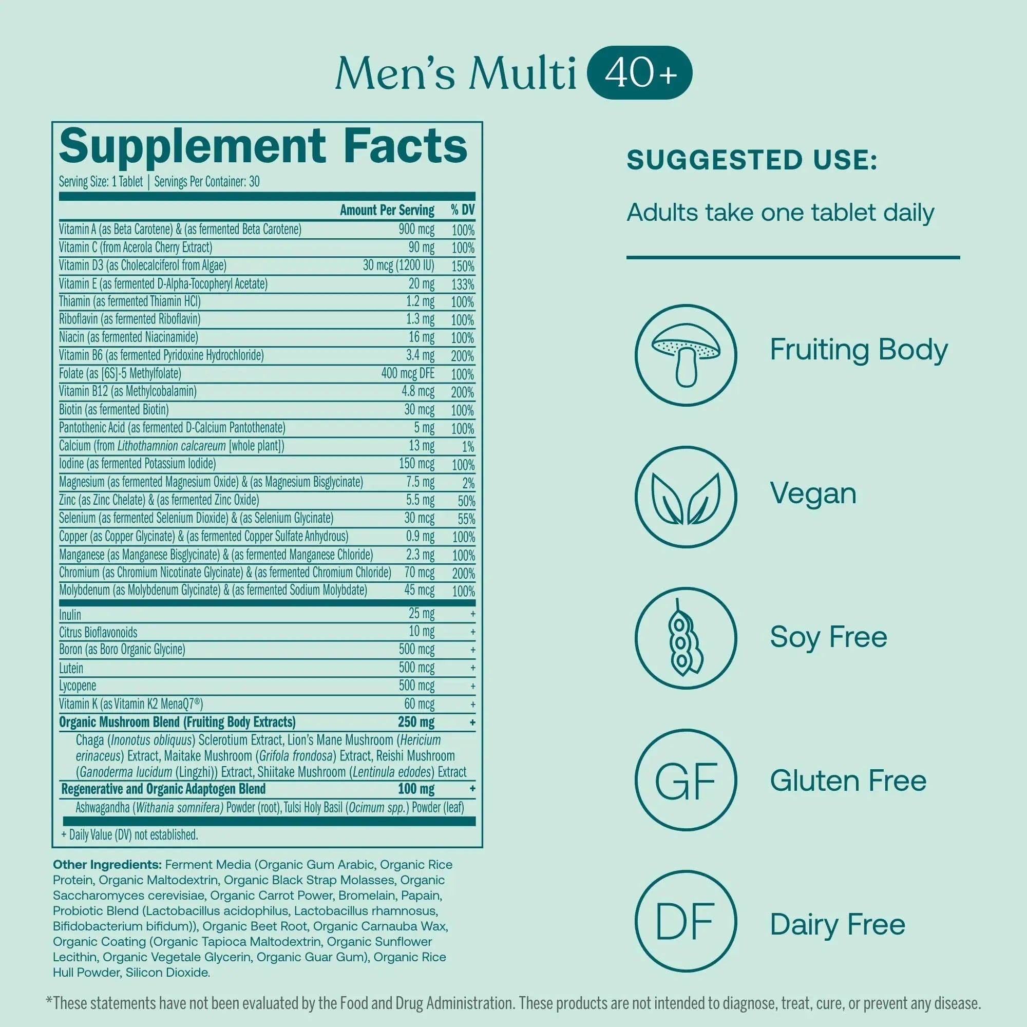 True Grace One Daily Men's Multivitamin 40+ (30 Vegan Tablets) + One Daily Women’s Multivitamin 40+ (30 Vegan Tablets) True Grace uk supplements