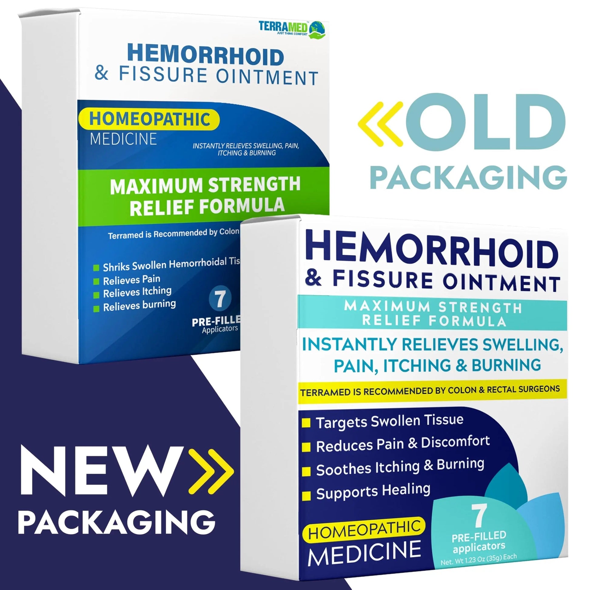 Hemorrhoid Treatment | Hemorrhoid Ointment | Hemorrhoid & Fissure Ointment | 7 Pre-Filled Applicators | Fast & Effective Relief | Reduces Swelling, Itching & Discomfort | Advanced Formula Terramed Just Think Comfort uk supplements
