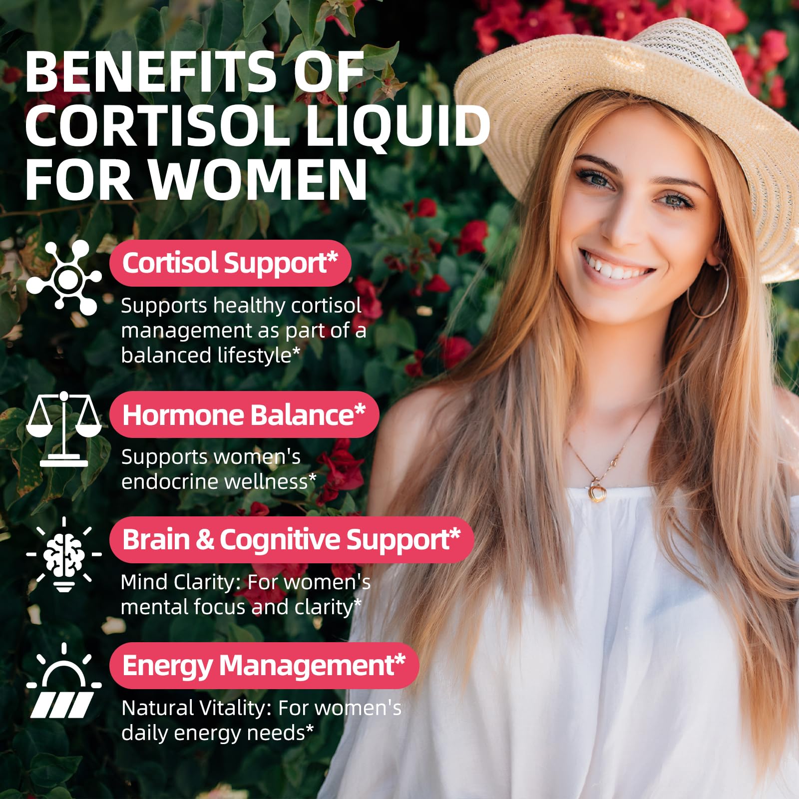GZ HAOYUAN Cortisol Supplement Liquid Drops for Women and Men with Magnesium, Ashwagandha, L-theanine, Phosphatidylserine for Lower Cortisol, Calm, Mood, Sleep Support - 2 FL.OZ, Strawberry GZ HAOYUAN uk supplements
