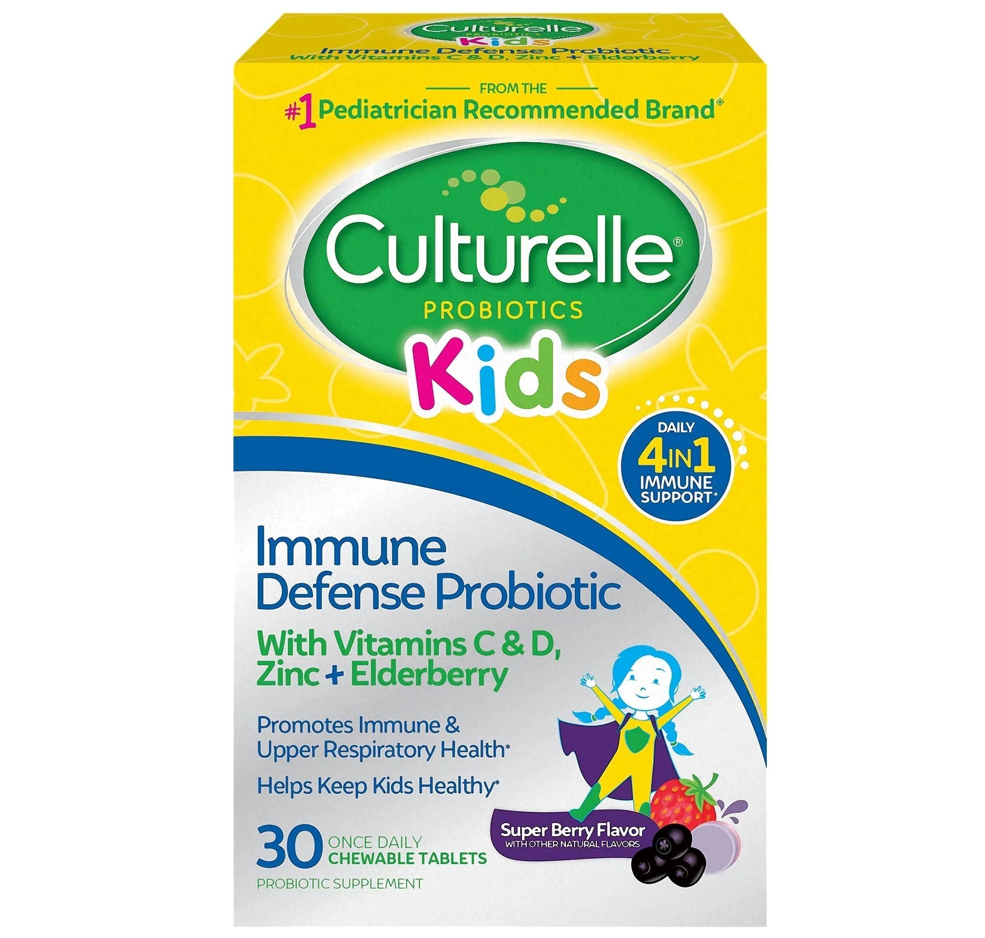 Culturelle Kids Complete Chewable Multivitamin + Probiotic for Kids & Immune Defense Probiotic with Vitamin C Culturelle uk supplements